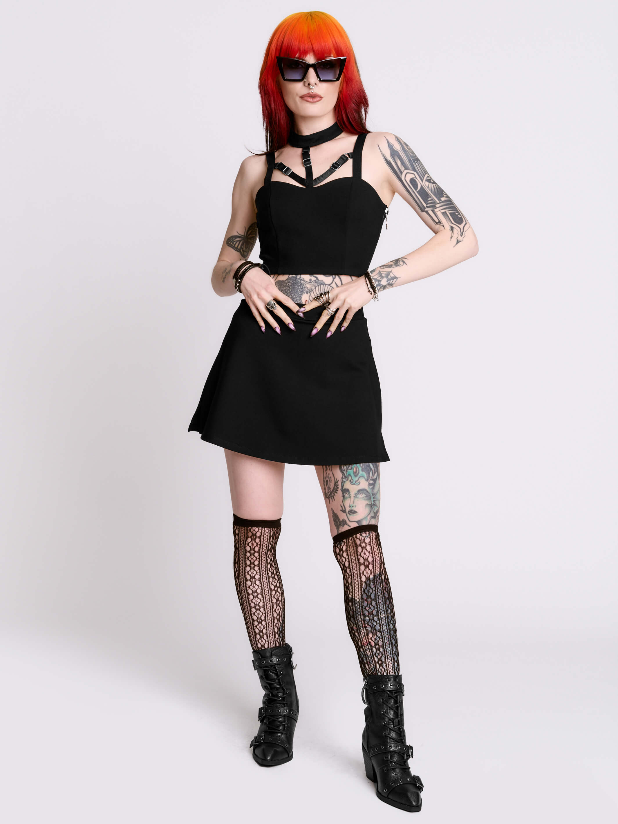 Black Mini Skort