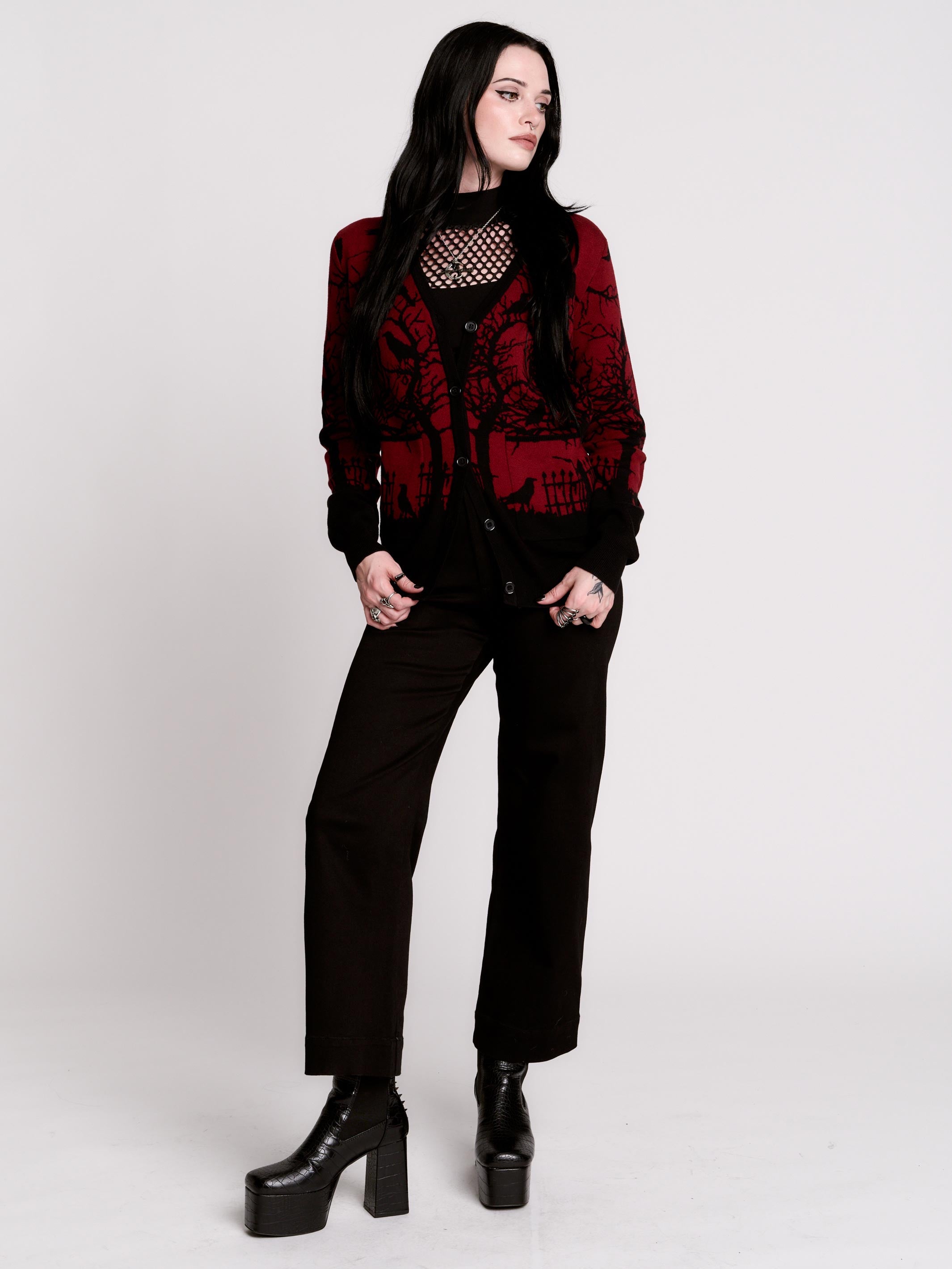 MURDER OF CROWS CARDIGAN