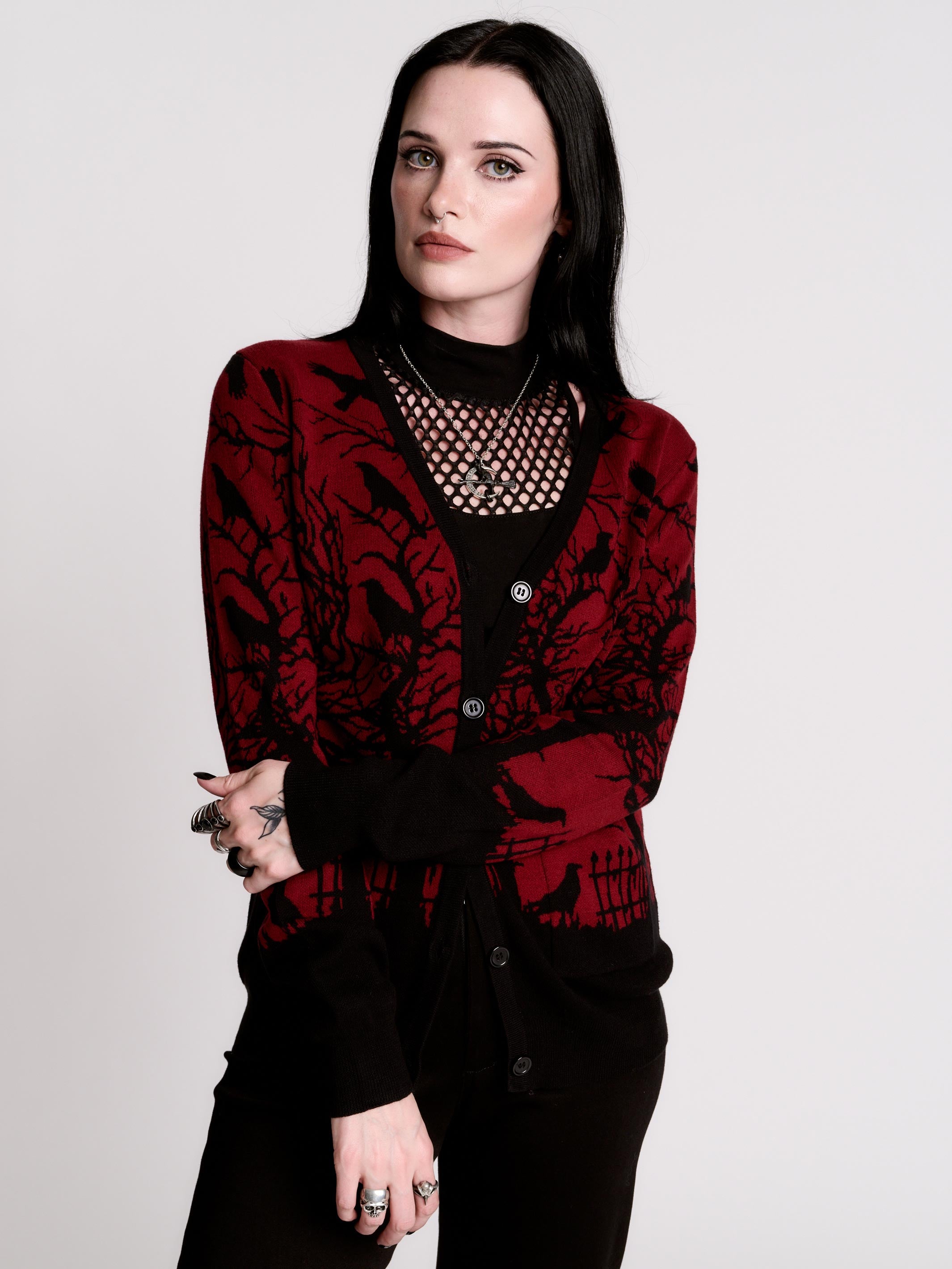 MURDER OF CROWS CARDIGAN