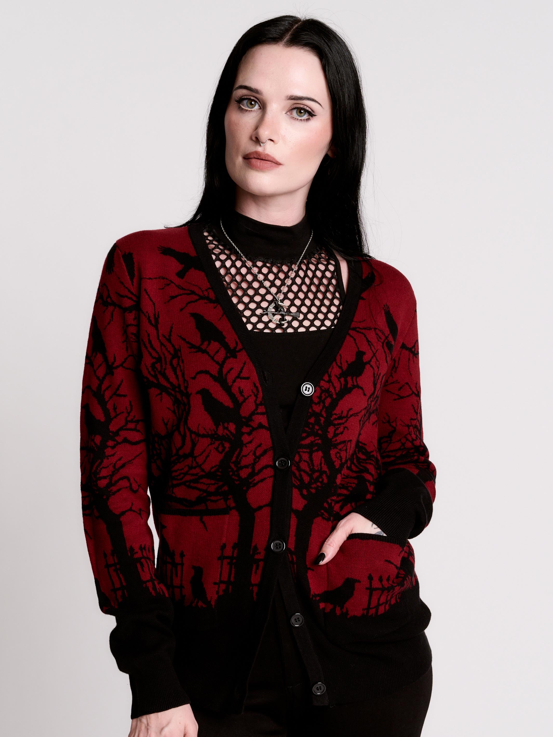 MURDER OF CROWS CARDIGAN