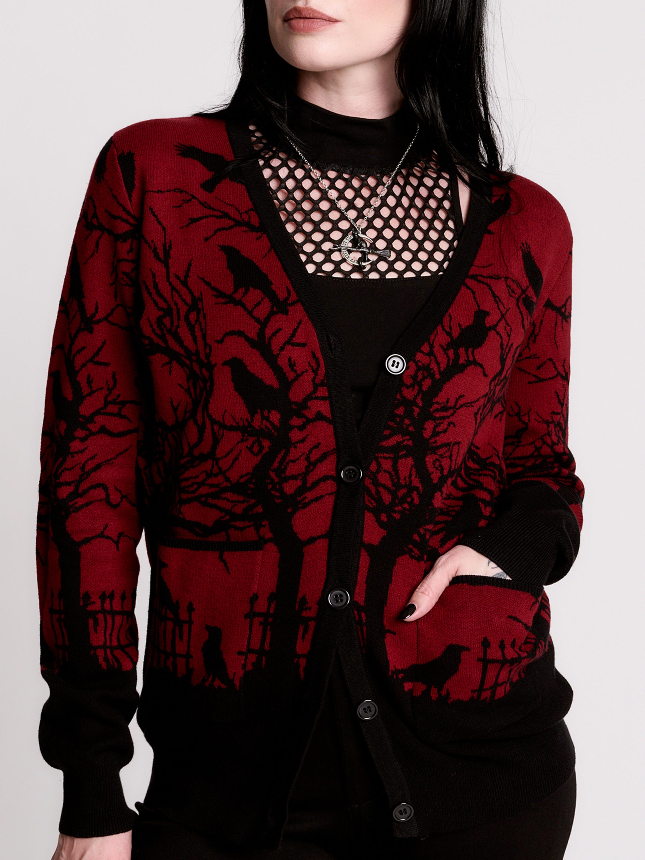 MURDER OF CROWS CARDIGAN