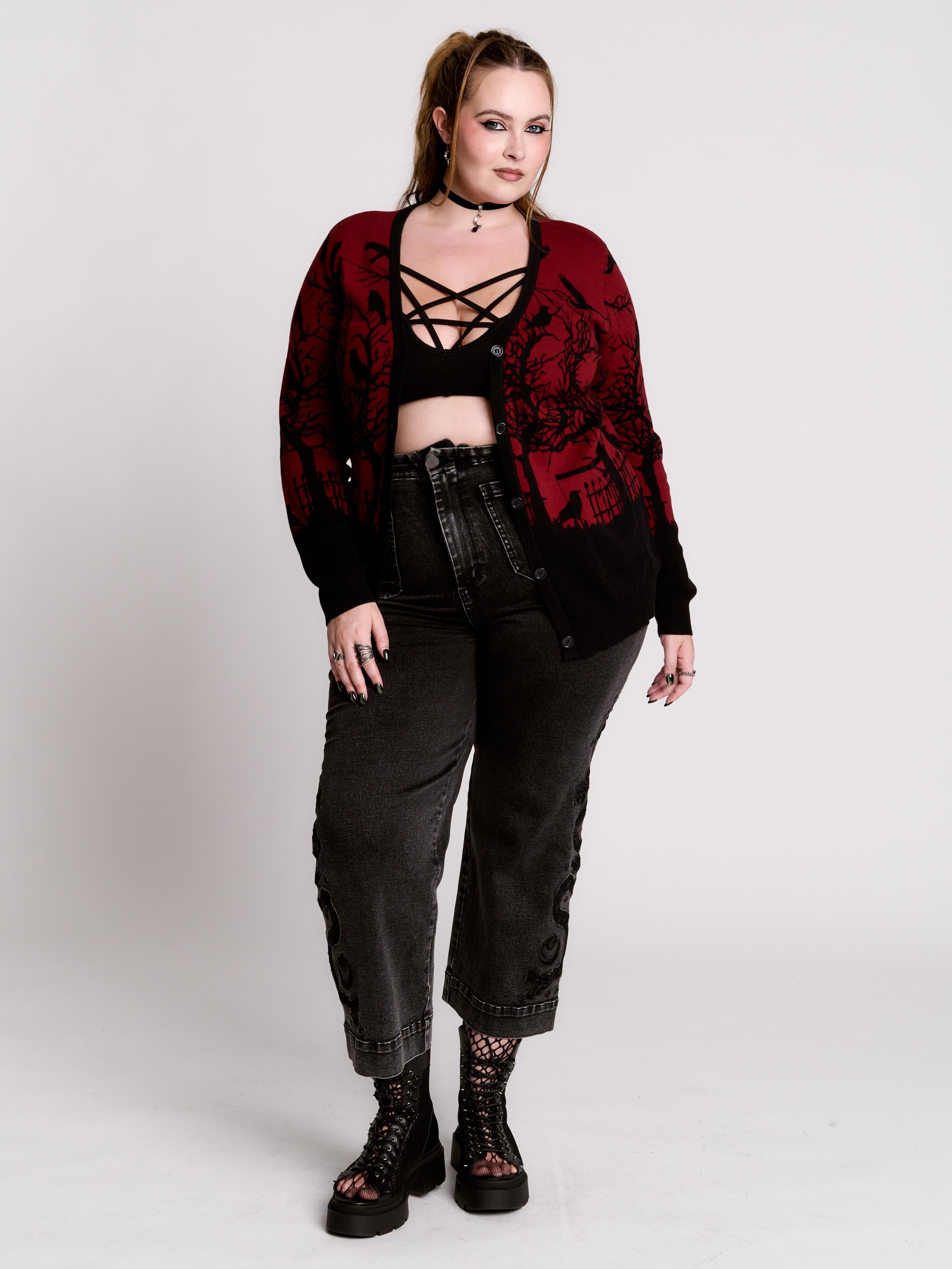 MURDER OF CROWS CARDIGAN