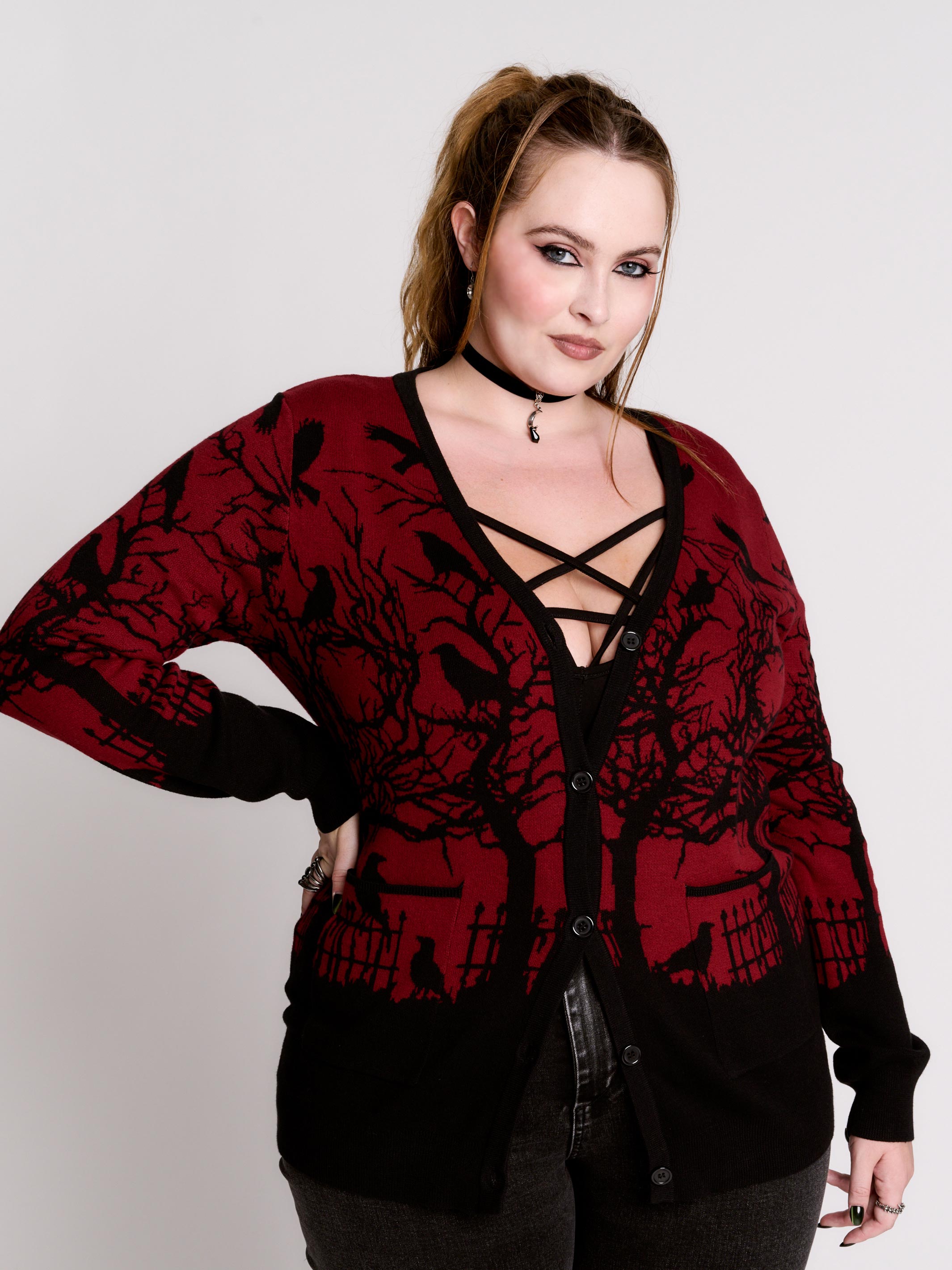 MURDER OF CROWS CARDIGAN