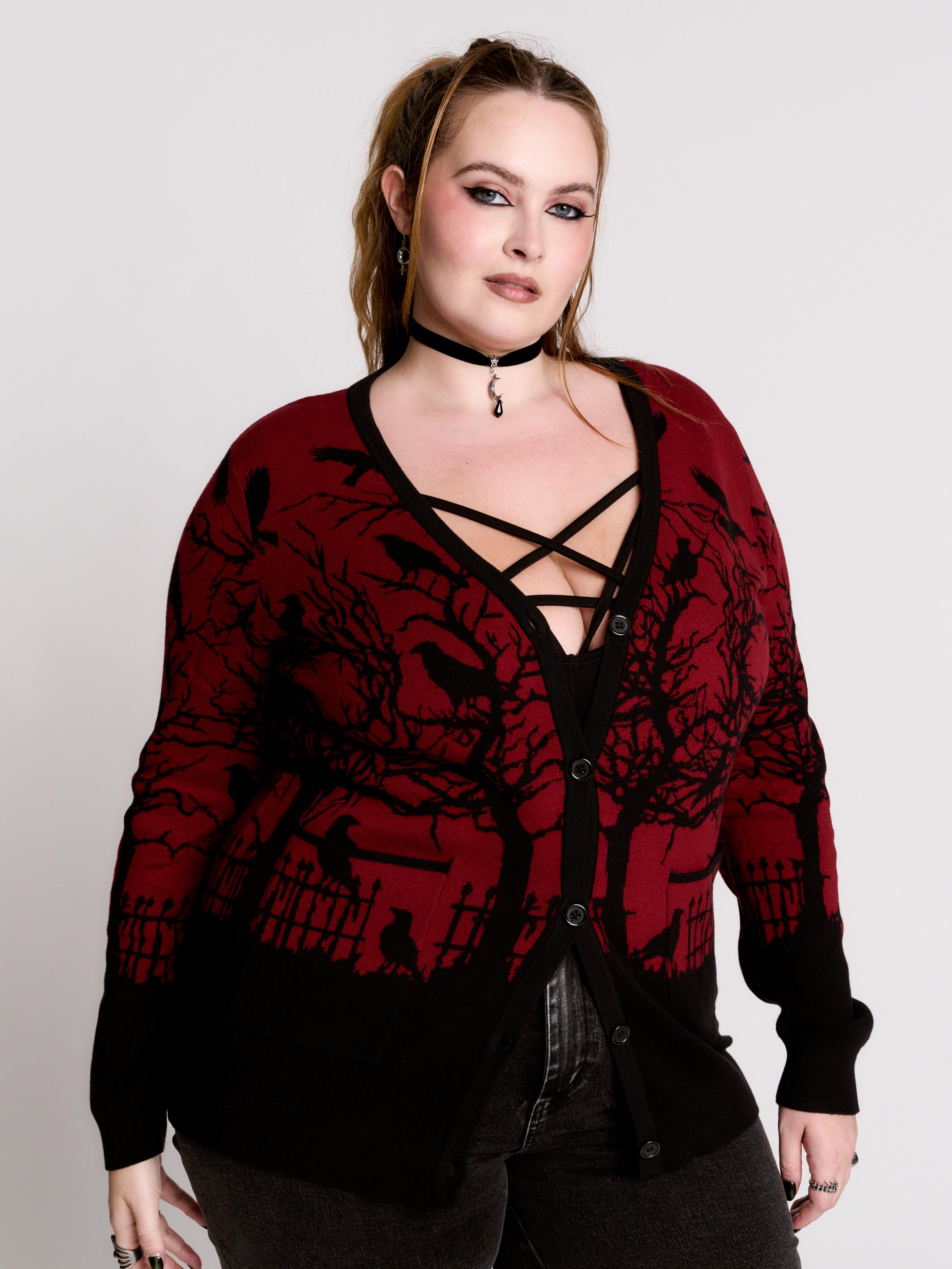 MURDER OF CROWS CARDIGAN