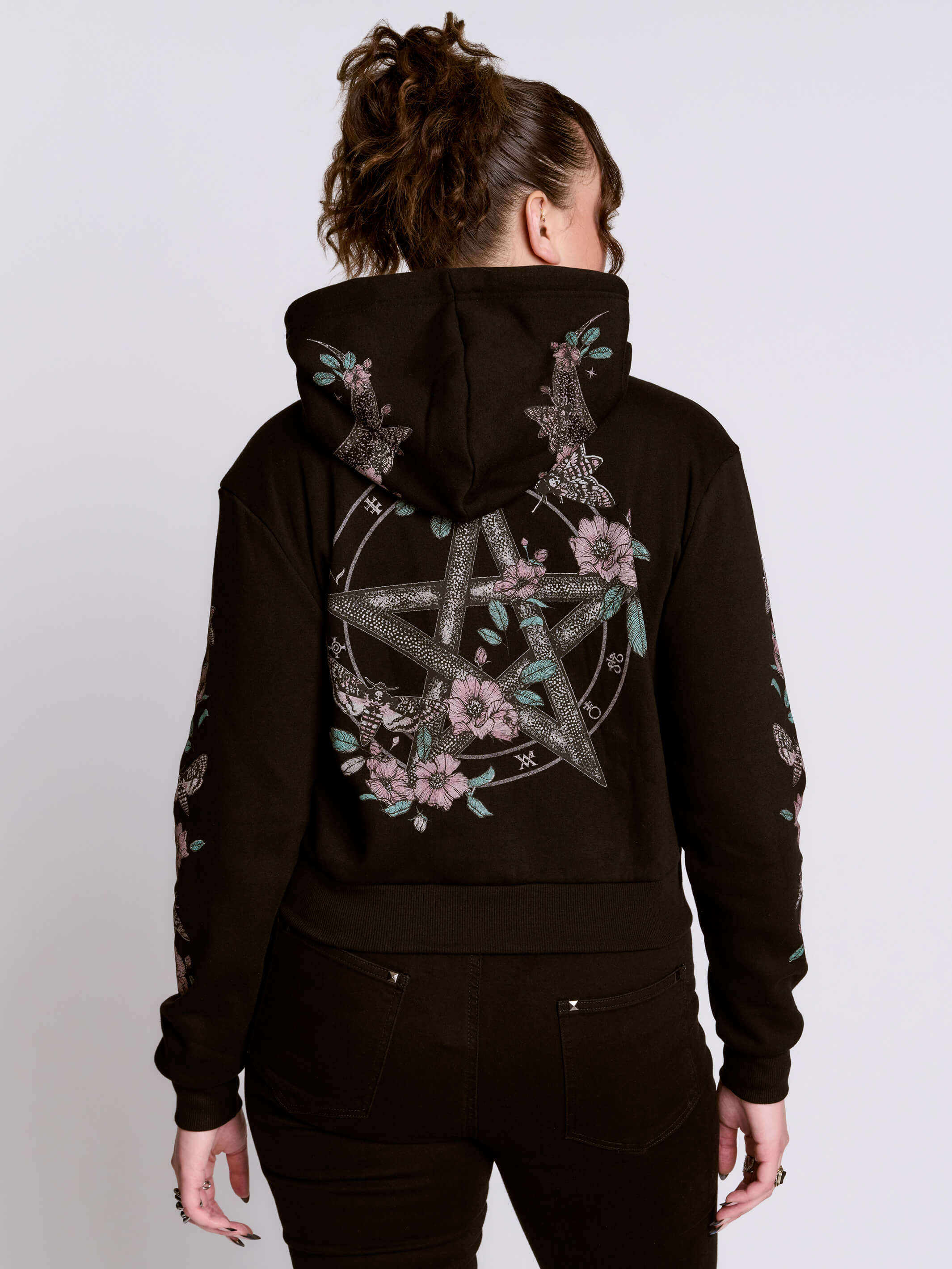 Cropped Pentacle Hoodie