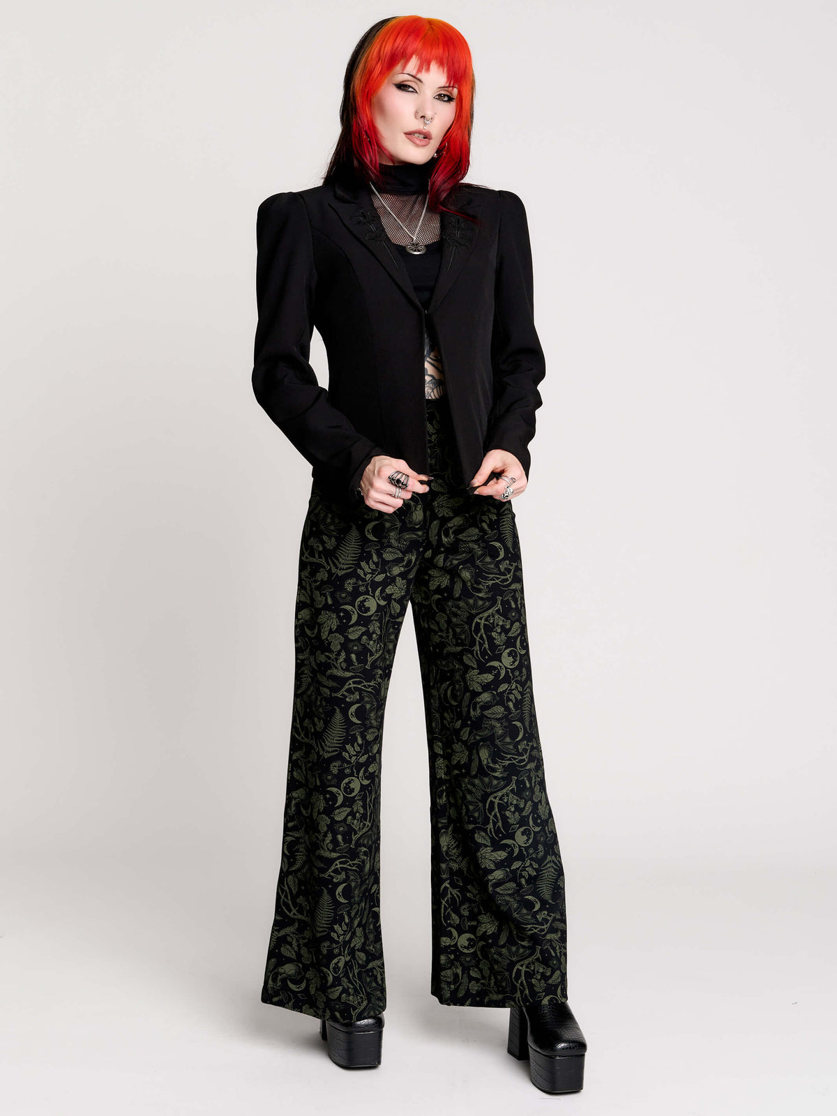 a black structured blazer