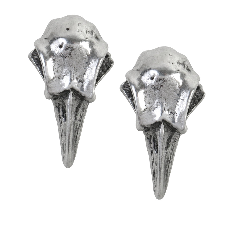 Little Raven Skull Earrings