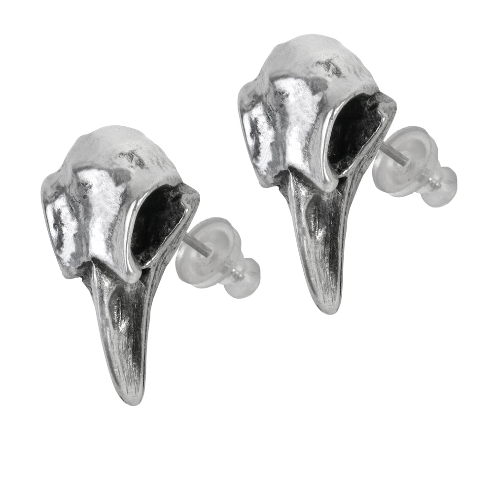 Little Raven Skull Earrings