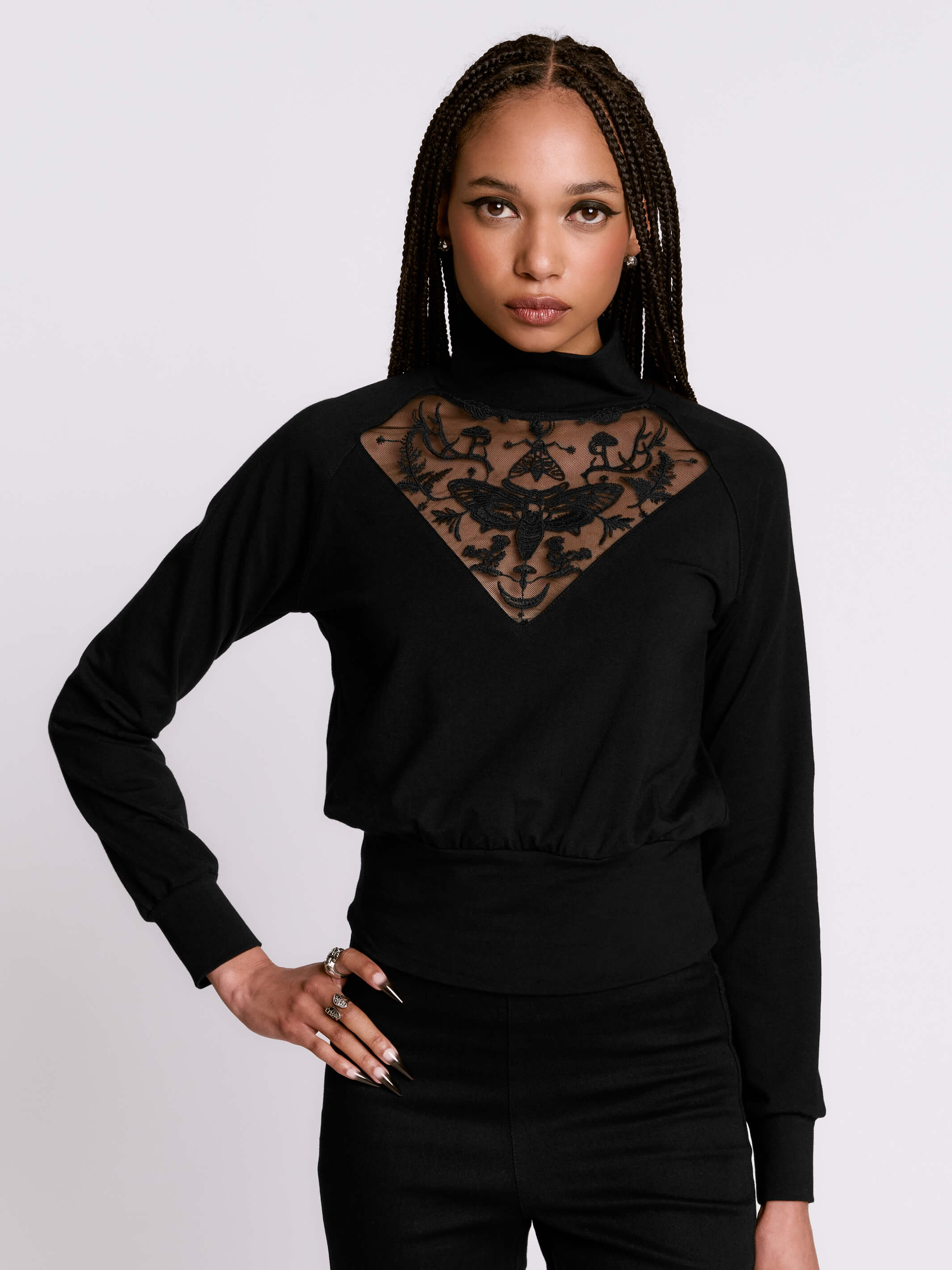 Forest Witch Embroidered Top
