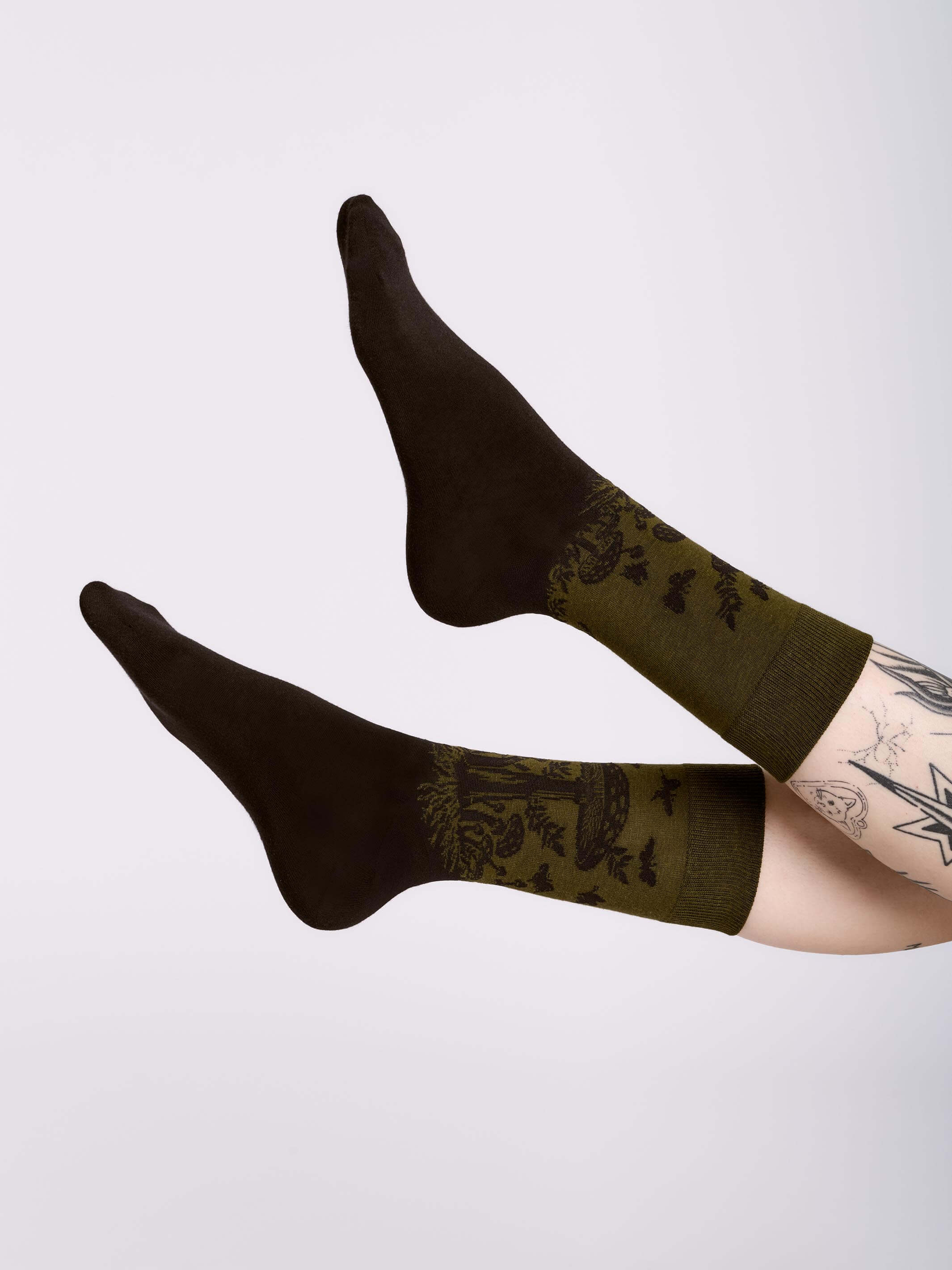 LIchen Mushroom socks