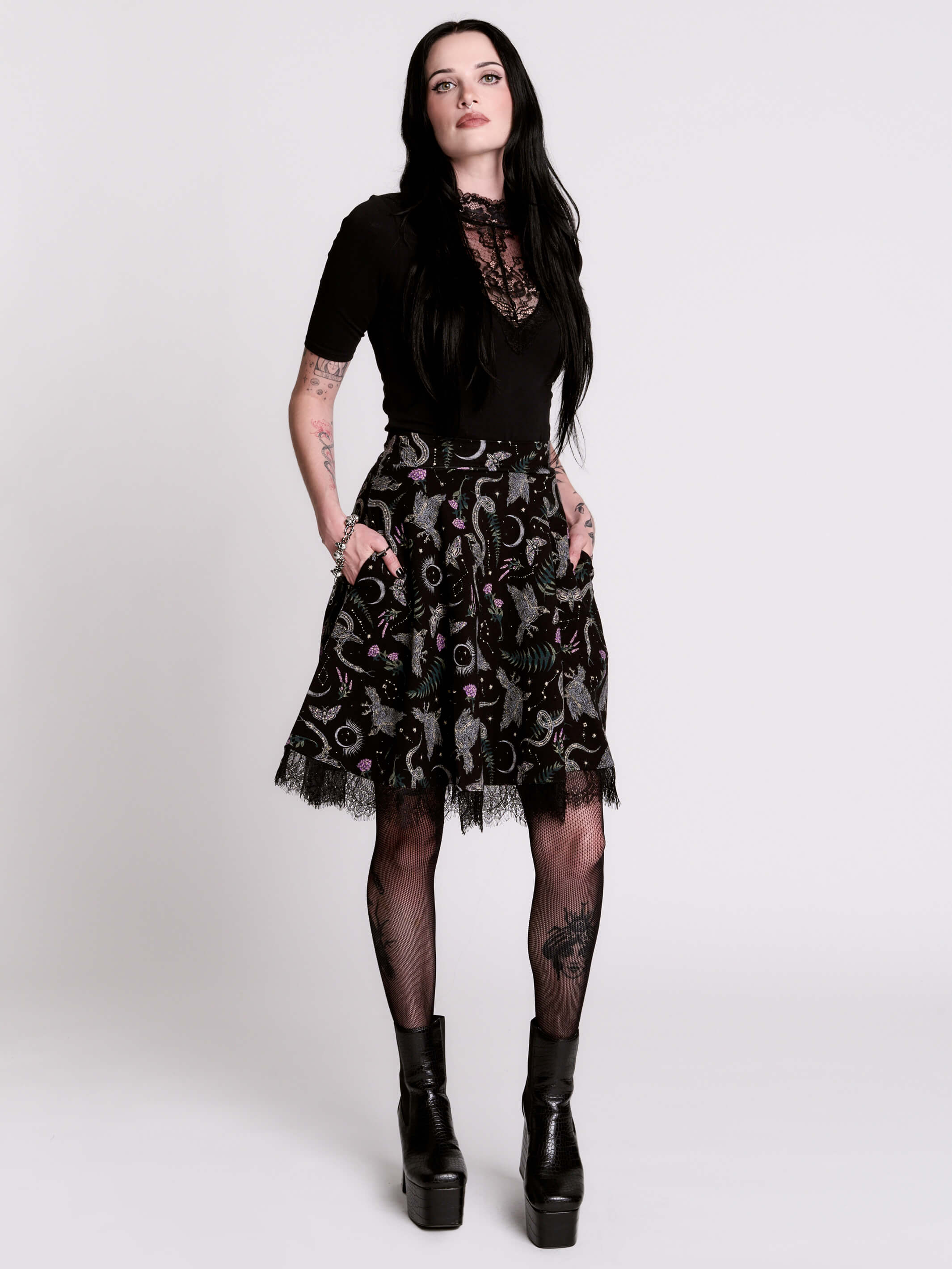 Victorian Lace Yoke Top