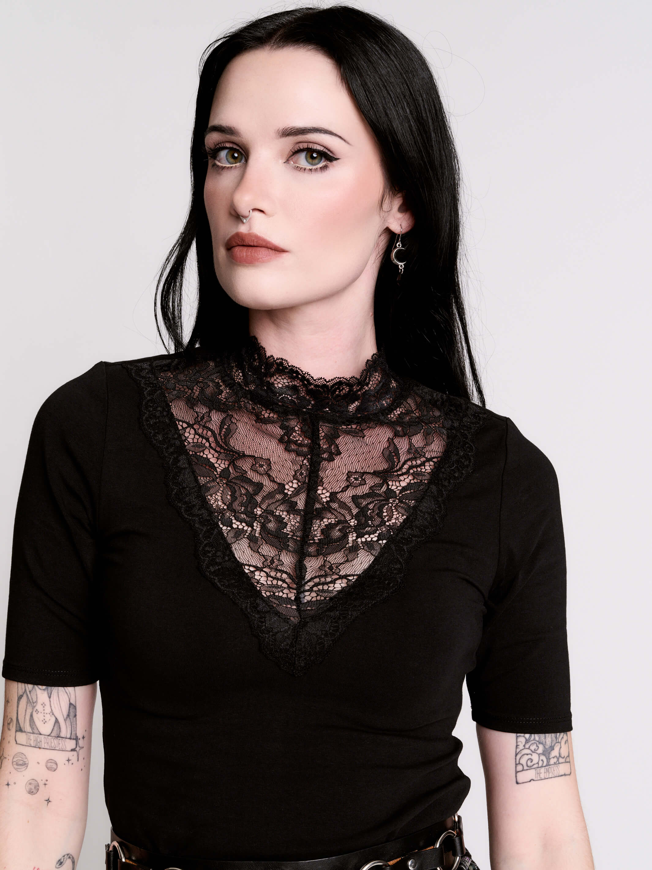 Victorian Lace Yoke Top