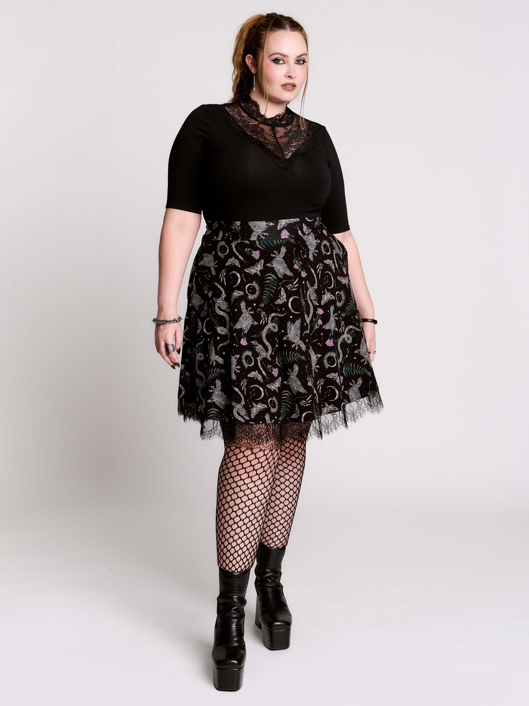 Victorian Lace Yoke Top