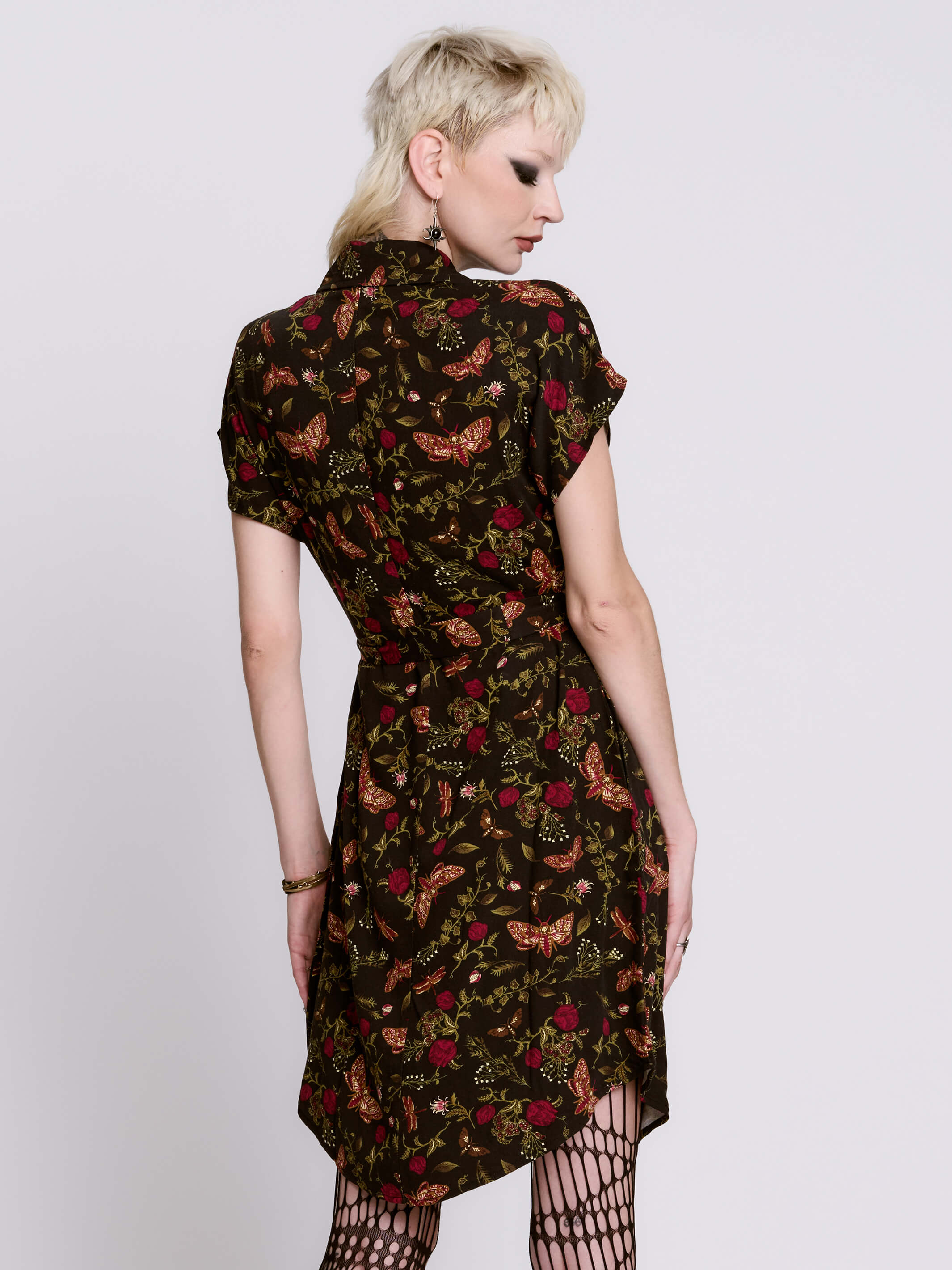Moth to the Flame Shirt Dress