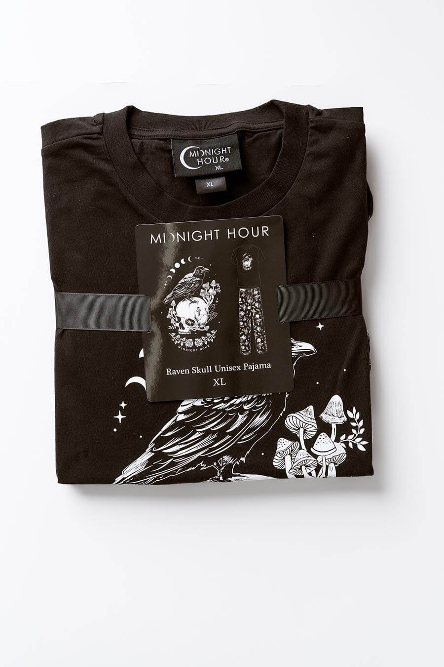 raven skull men pajama set