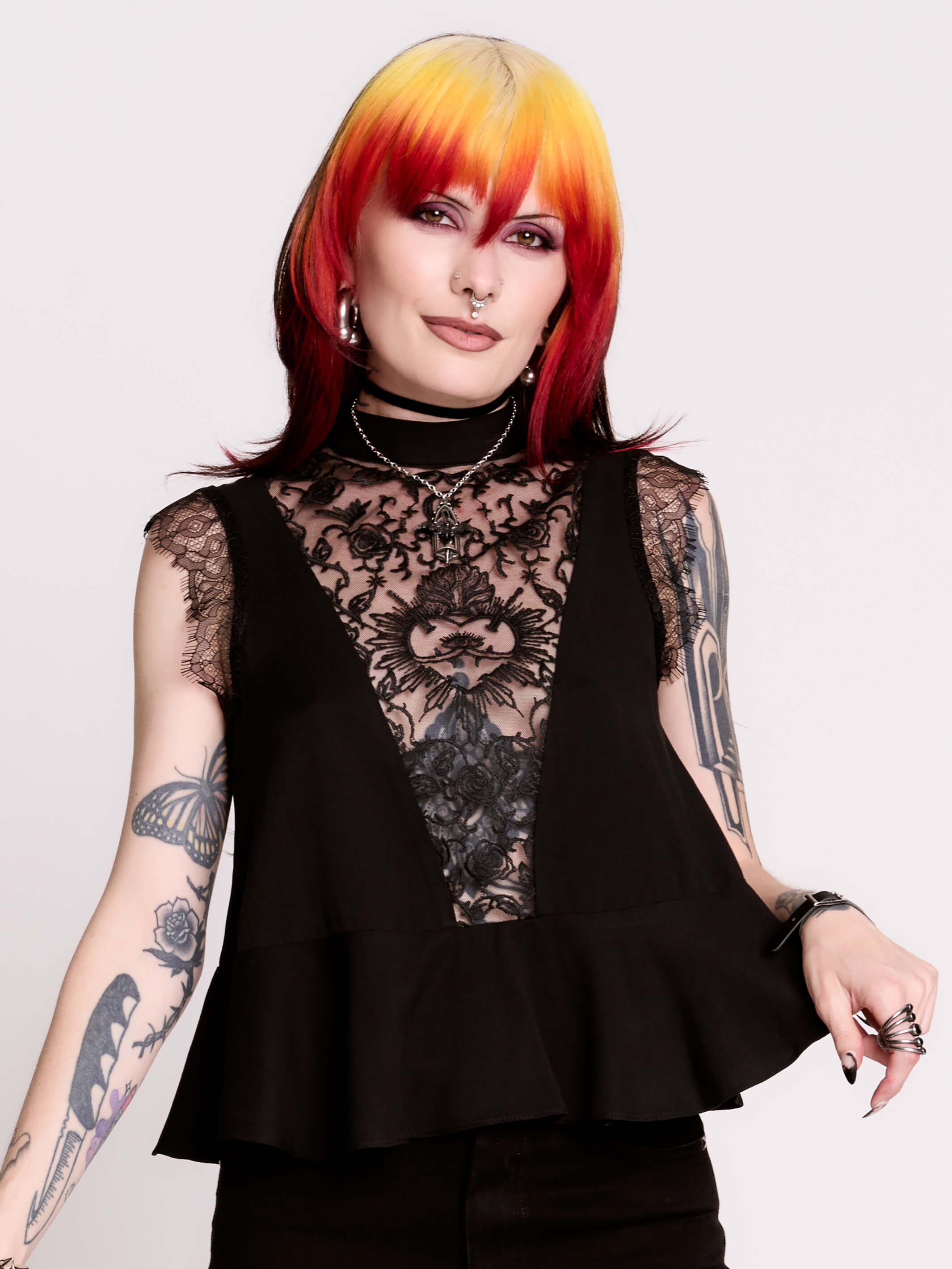 SACRED HEART VICTORIAN TOP