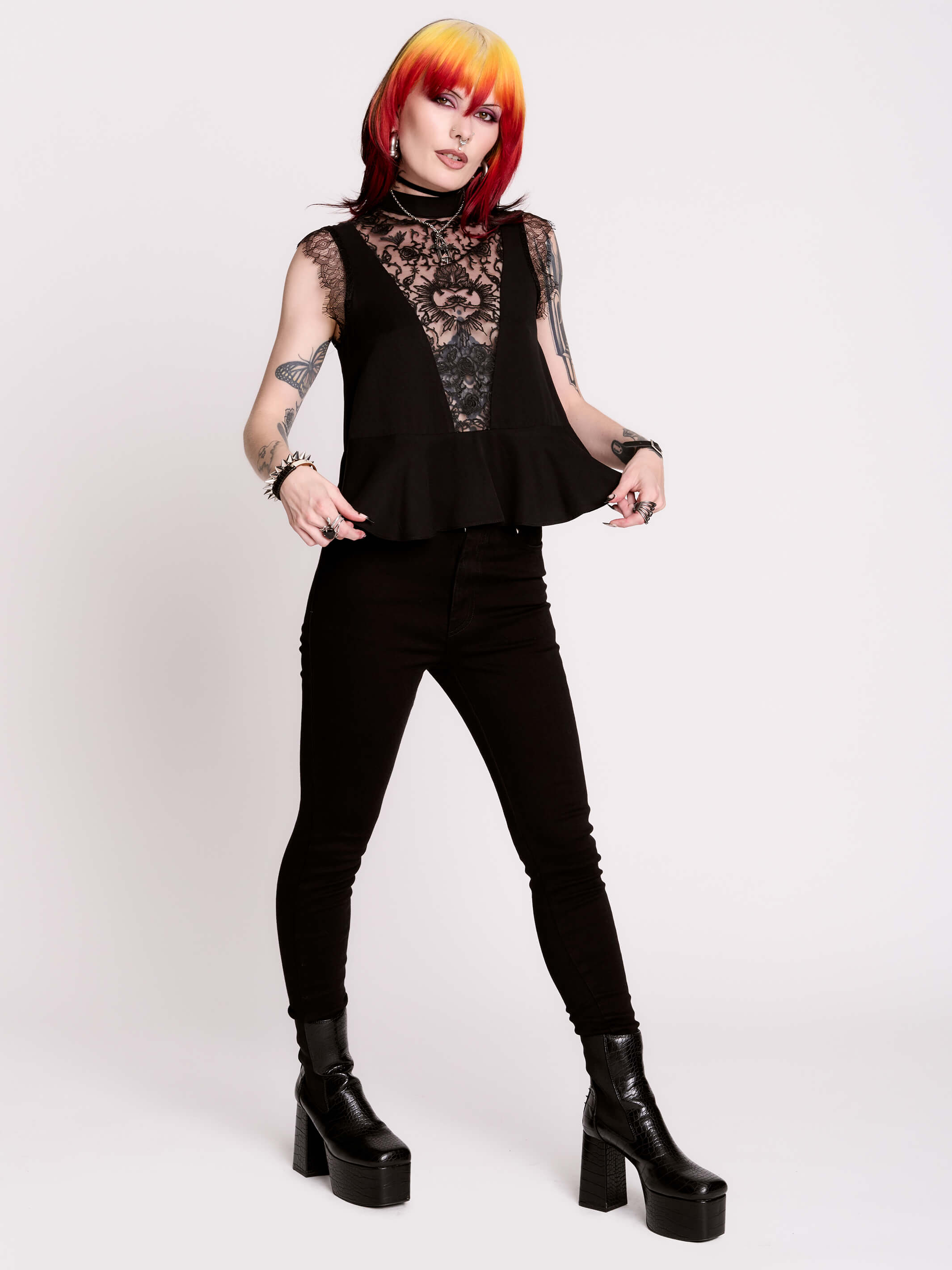 SACRED HEART VICTORIAN TOP