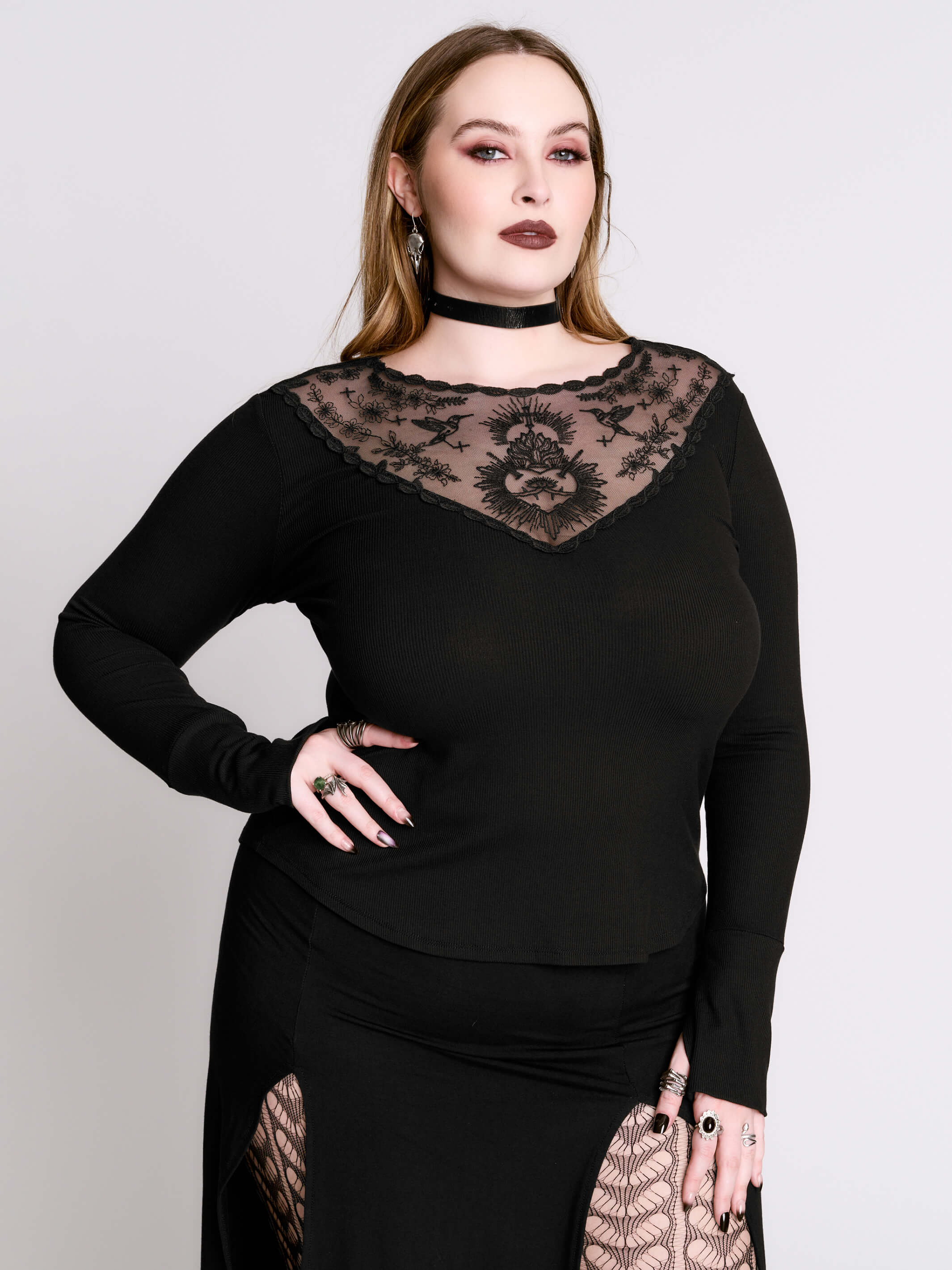 SACRED HEART RIB TOP