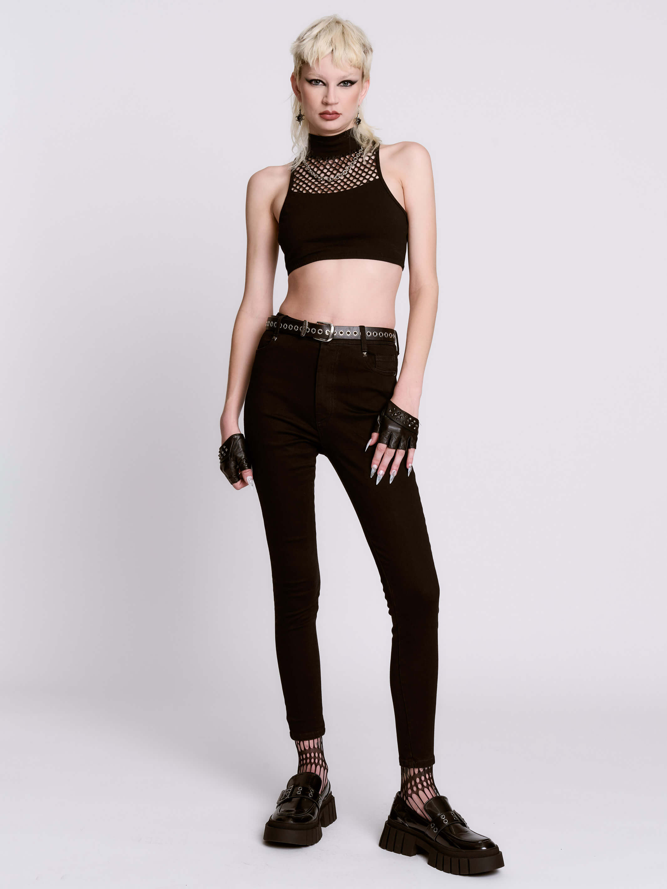 Studded Skinny Jeans