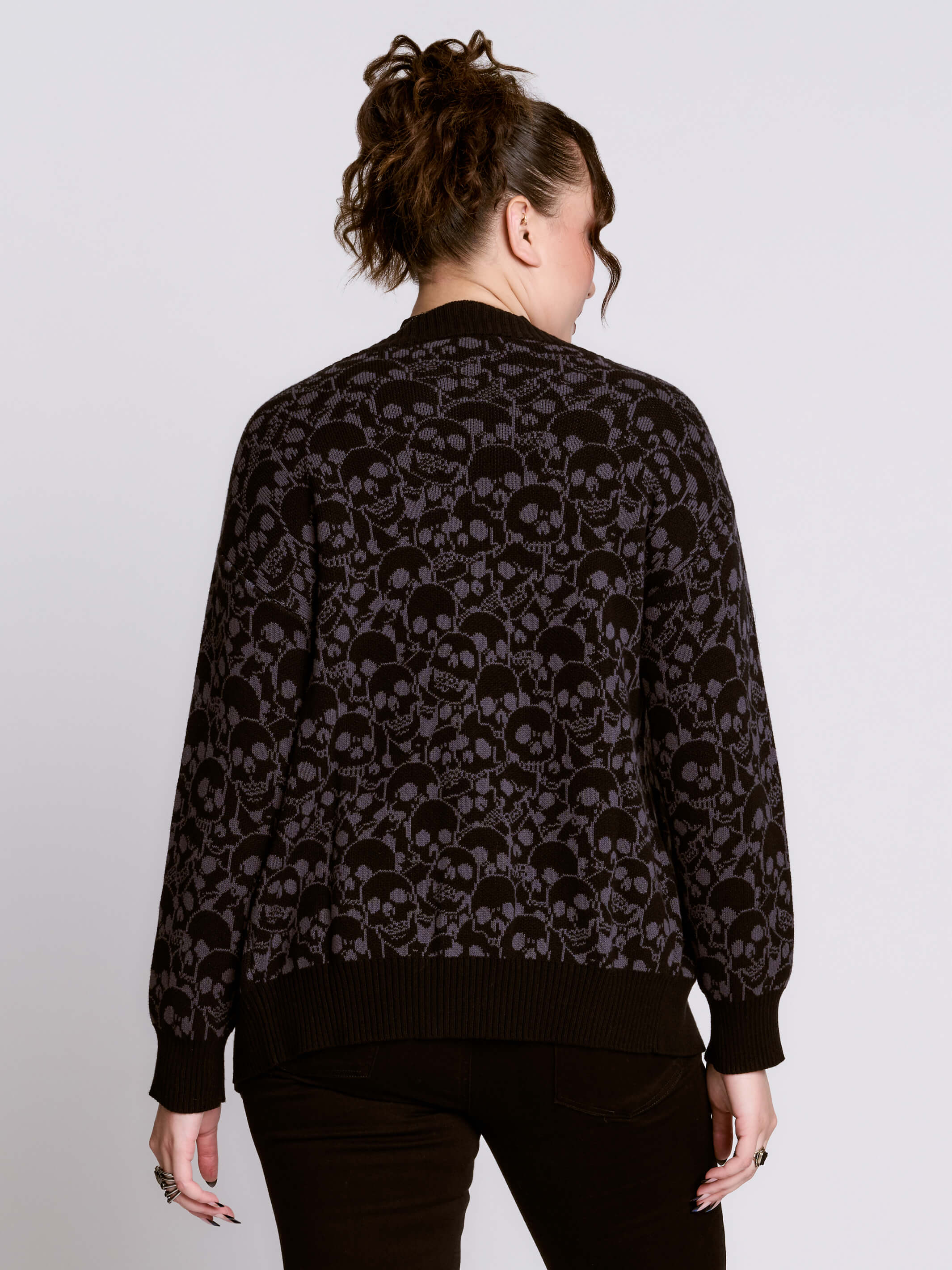 Stacked Skull Cardigan