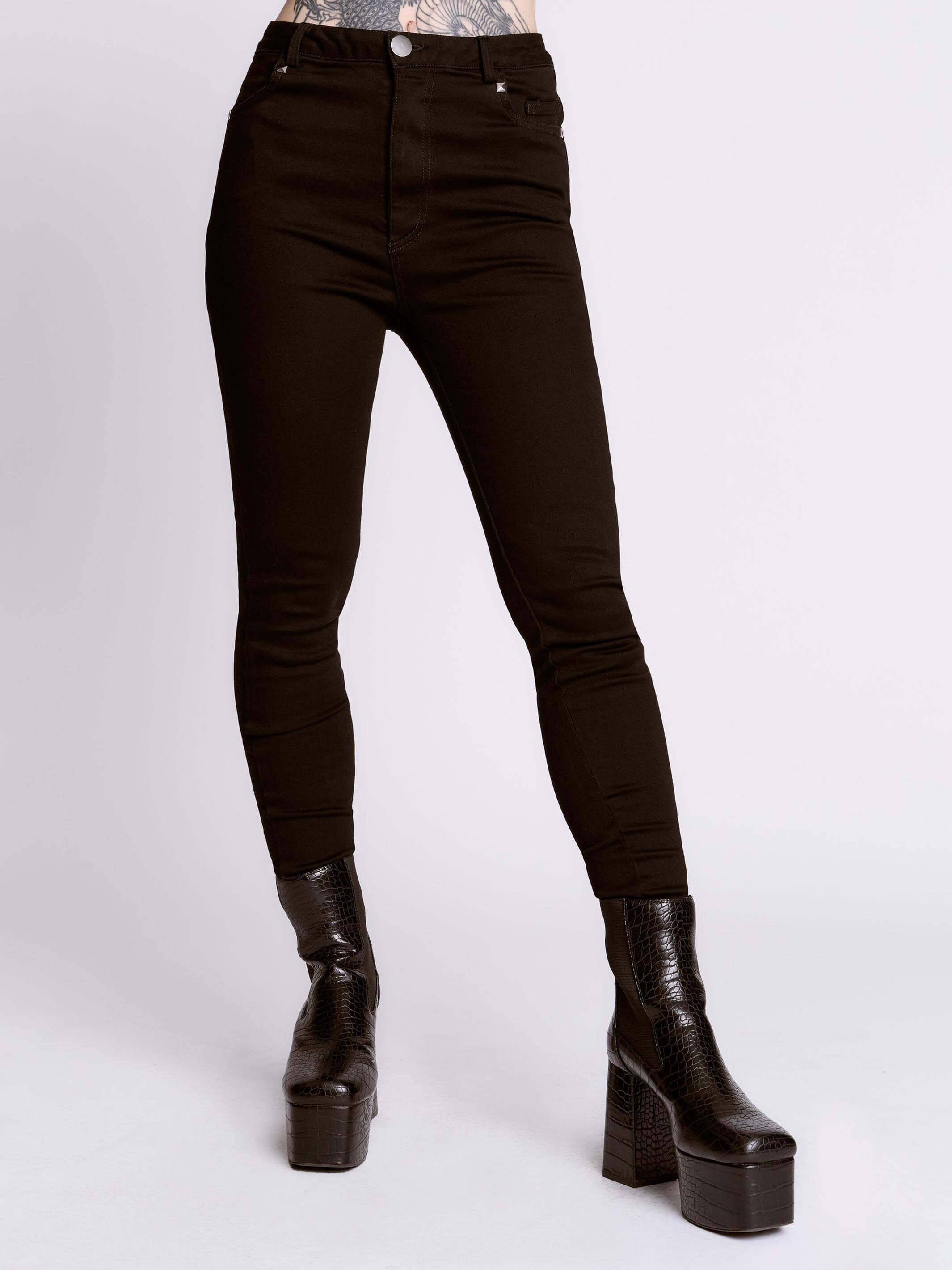 studded skinny jeans