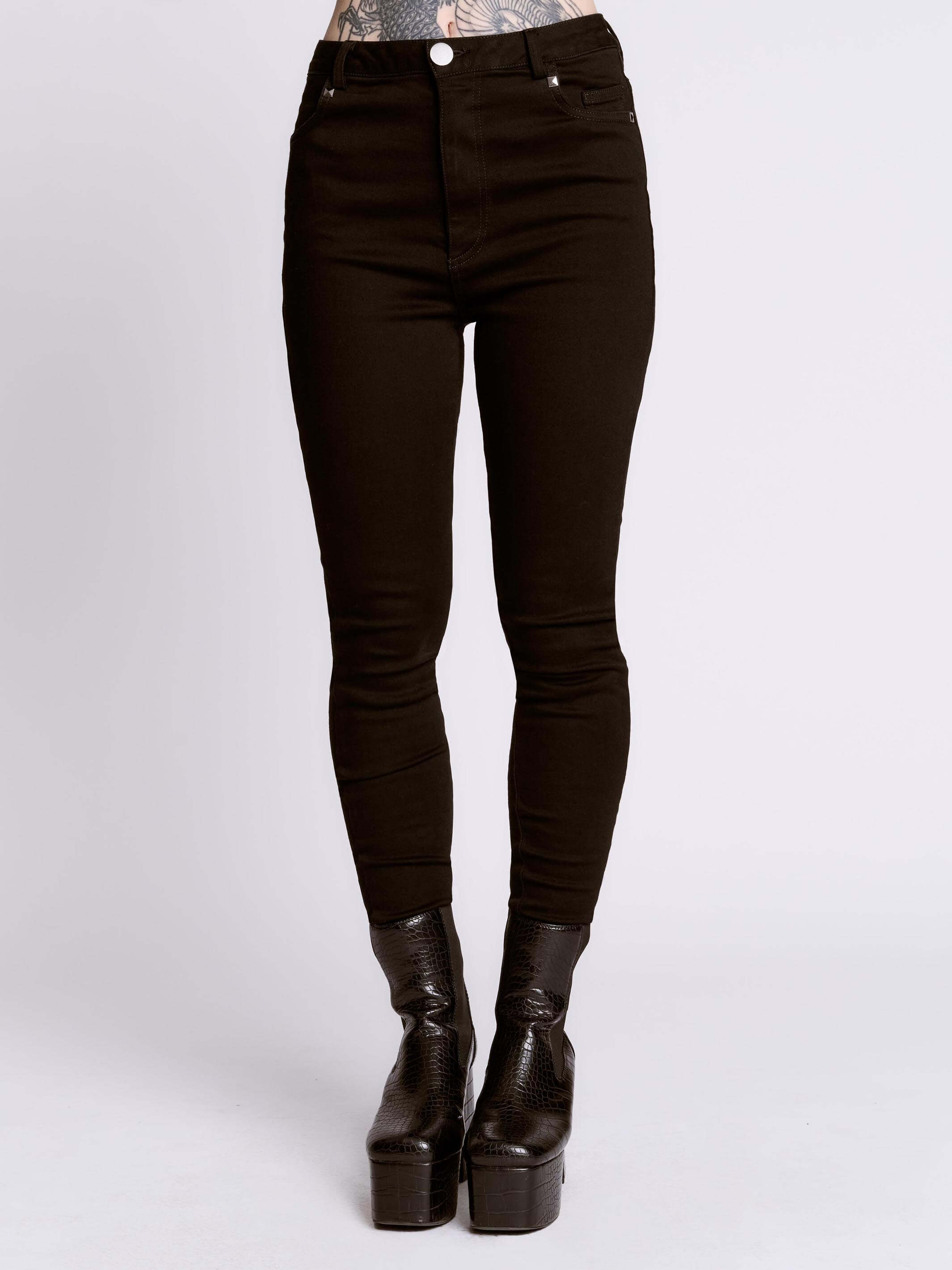 studded skinny jeans