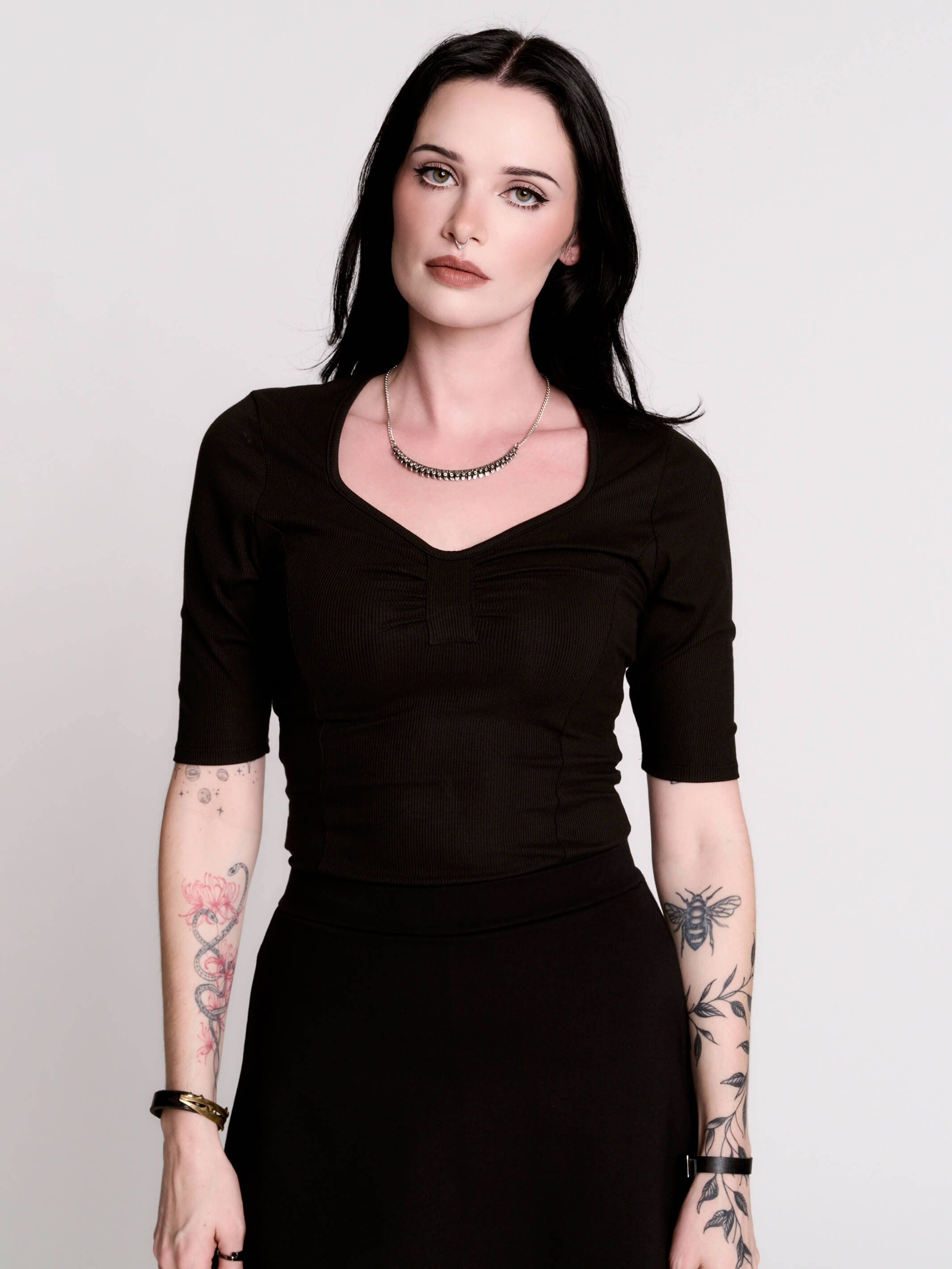 Rib Sweetheart Top