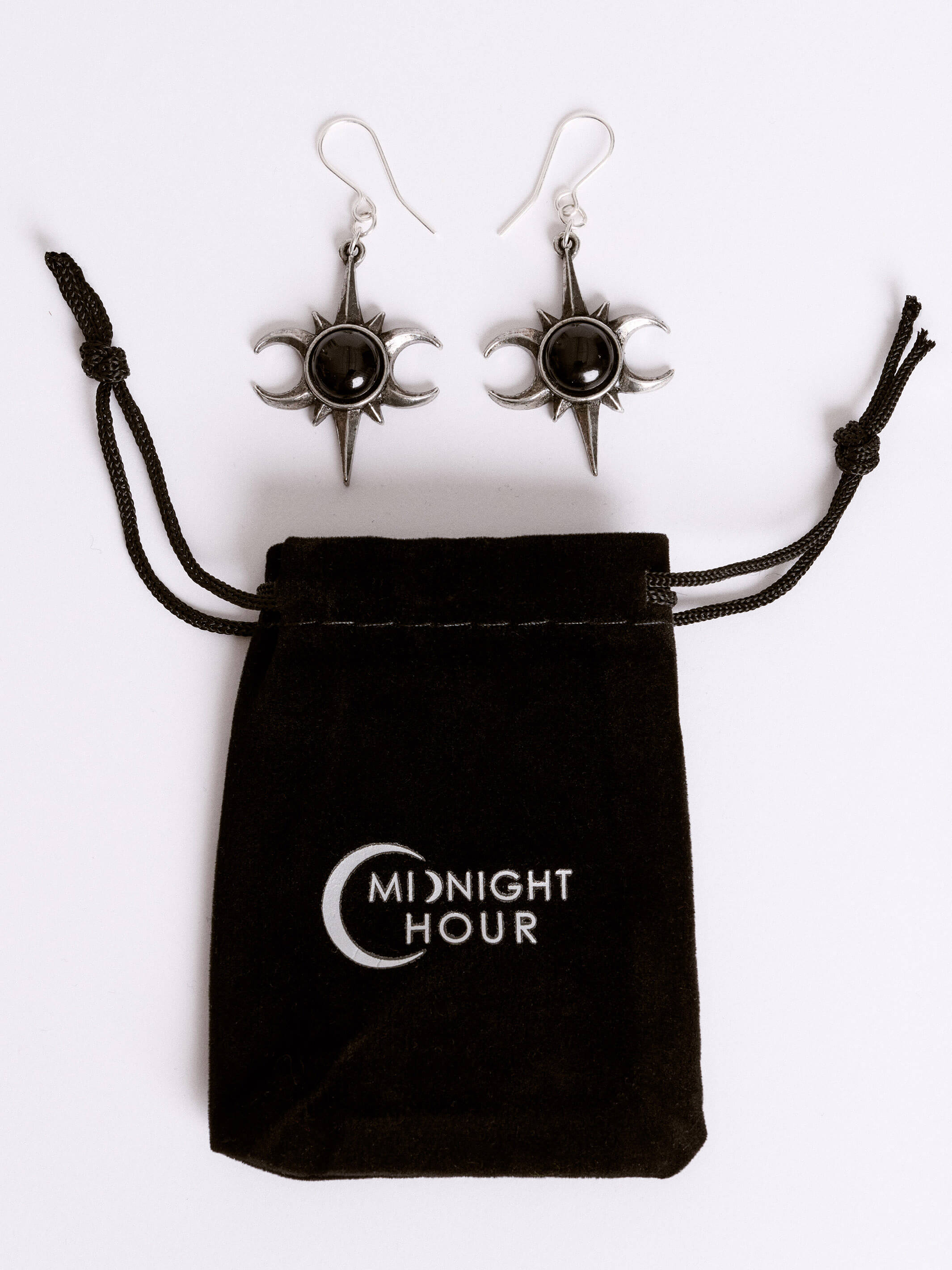 TRIPLE MOON EARRING