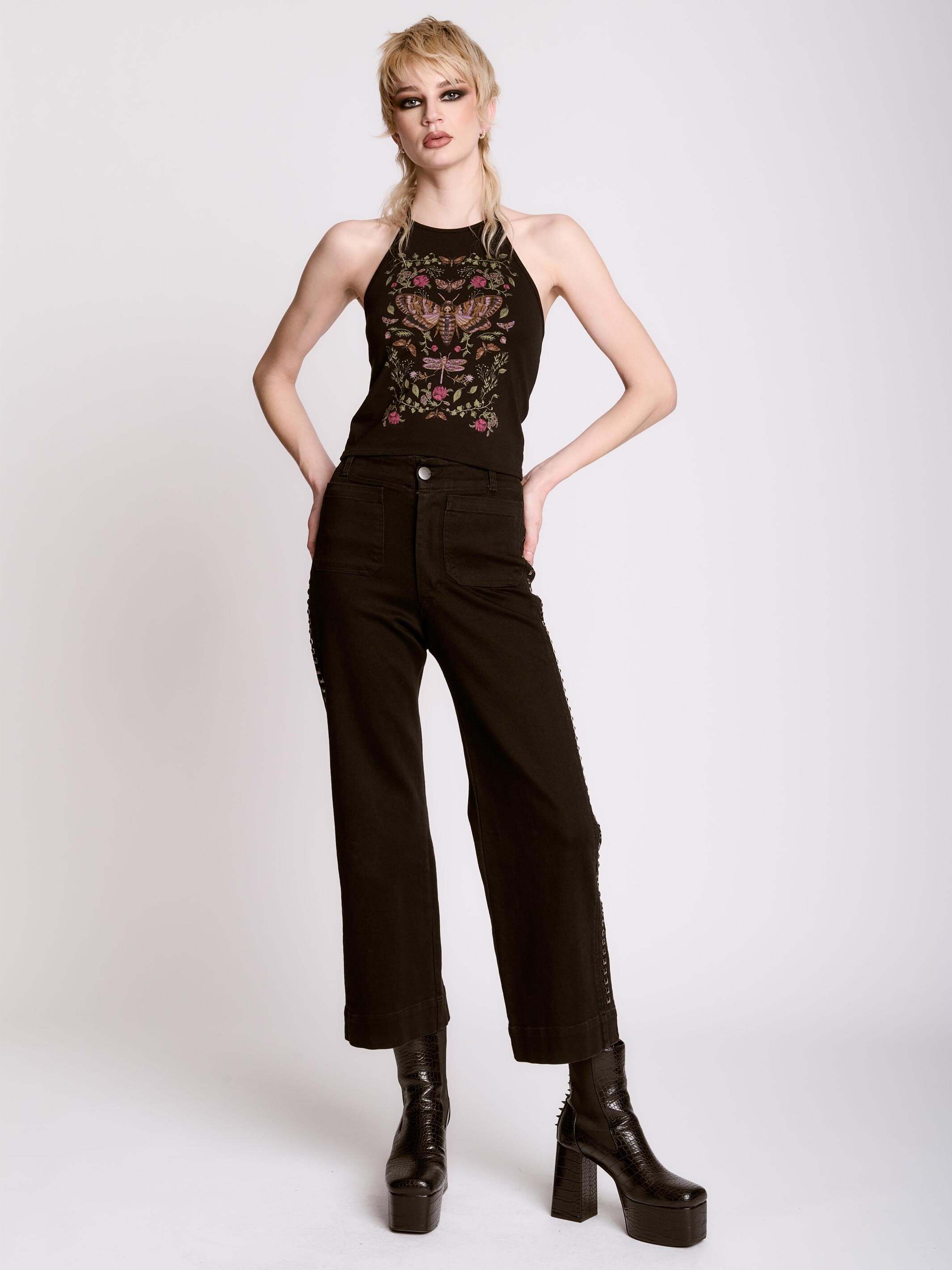 Creeping Ivy Halter Top