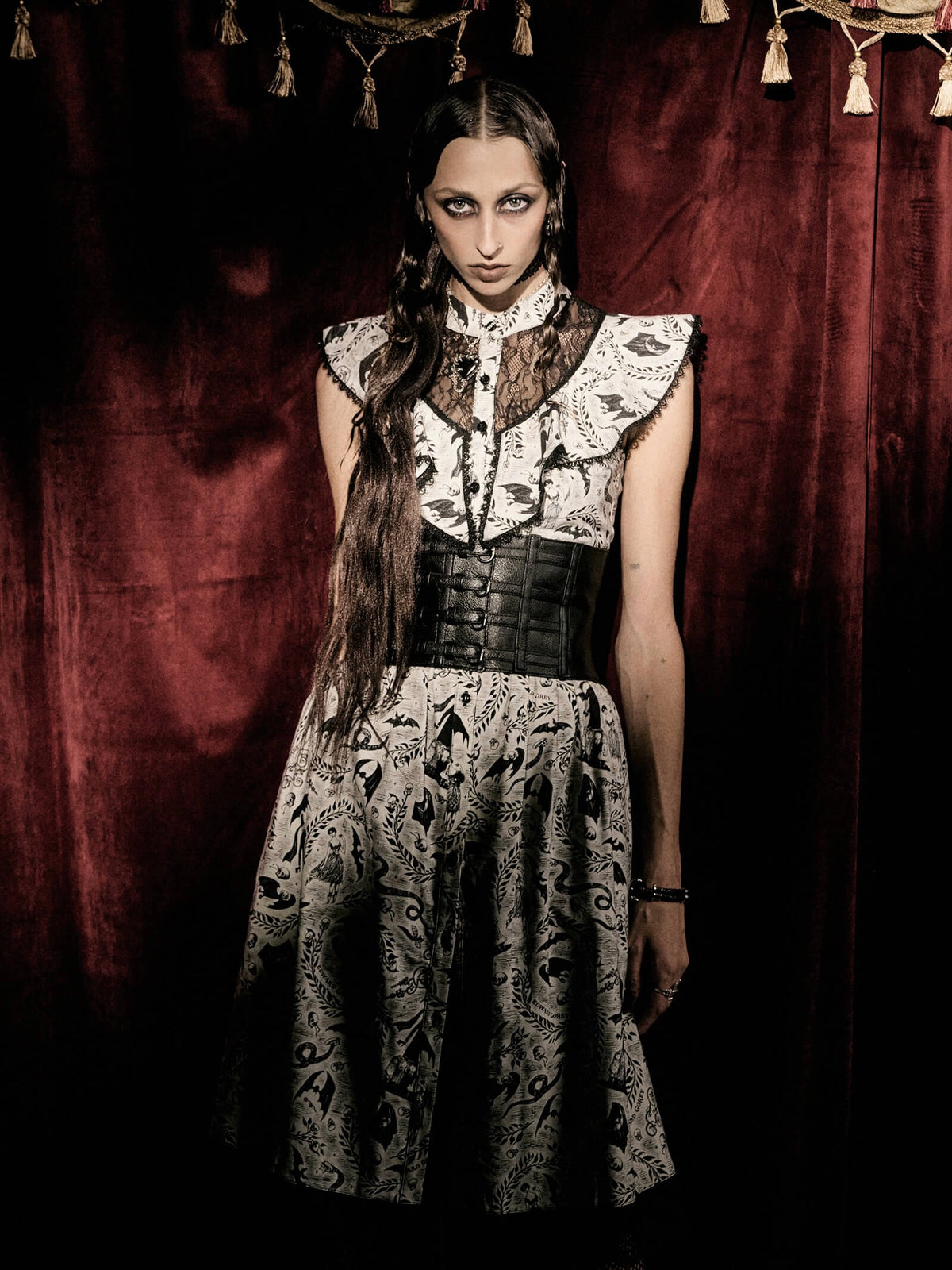Edward Gorey Victorian dress