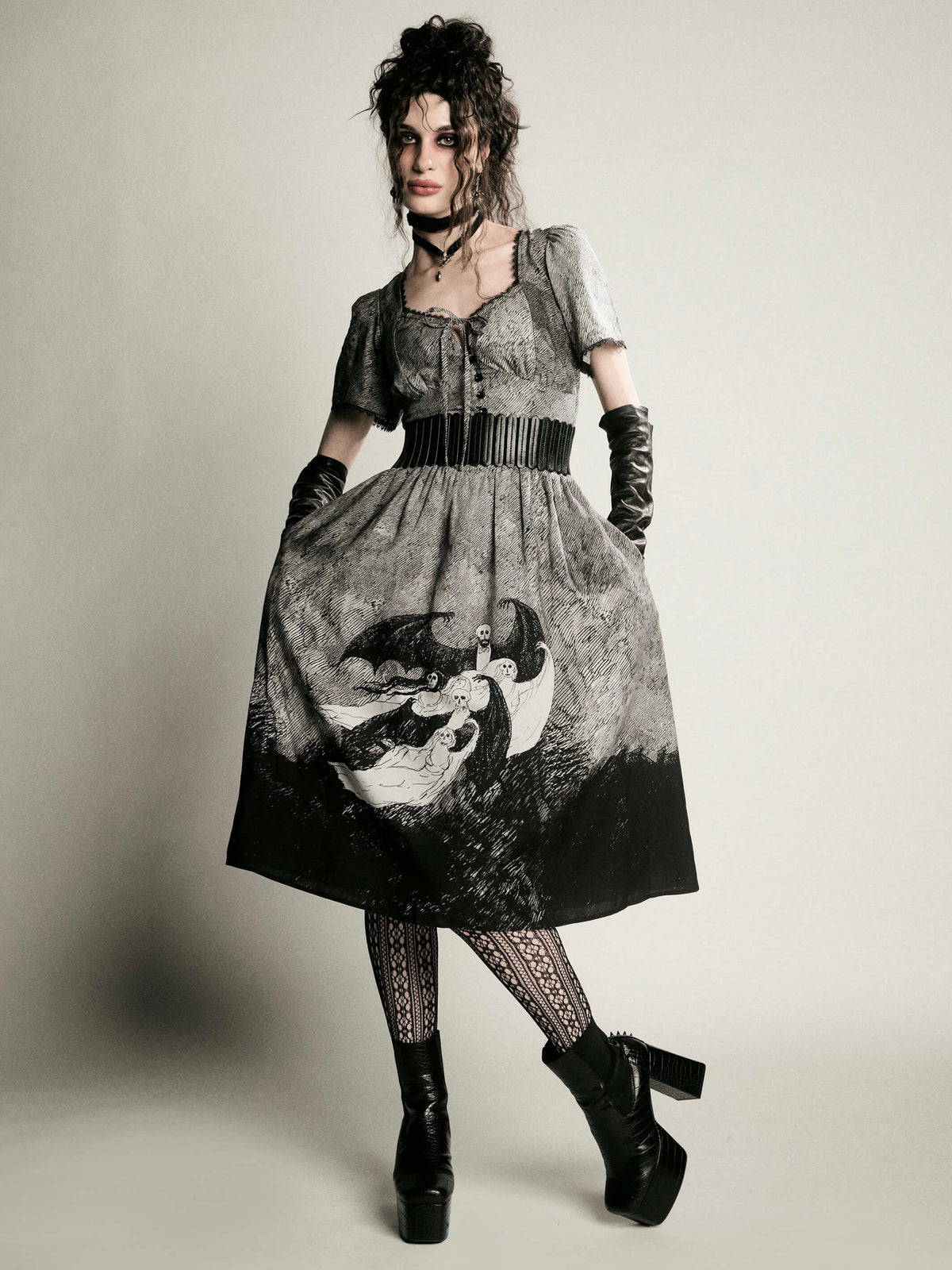 Edward Gorey Vampire dress