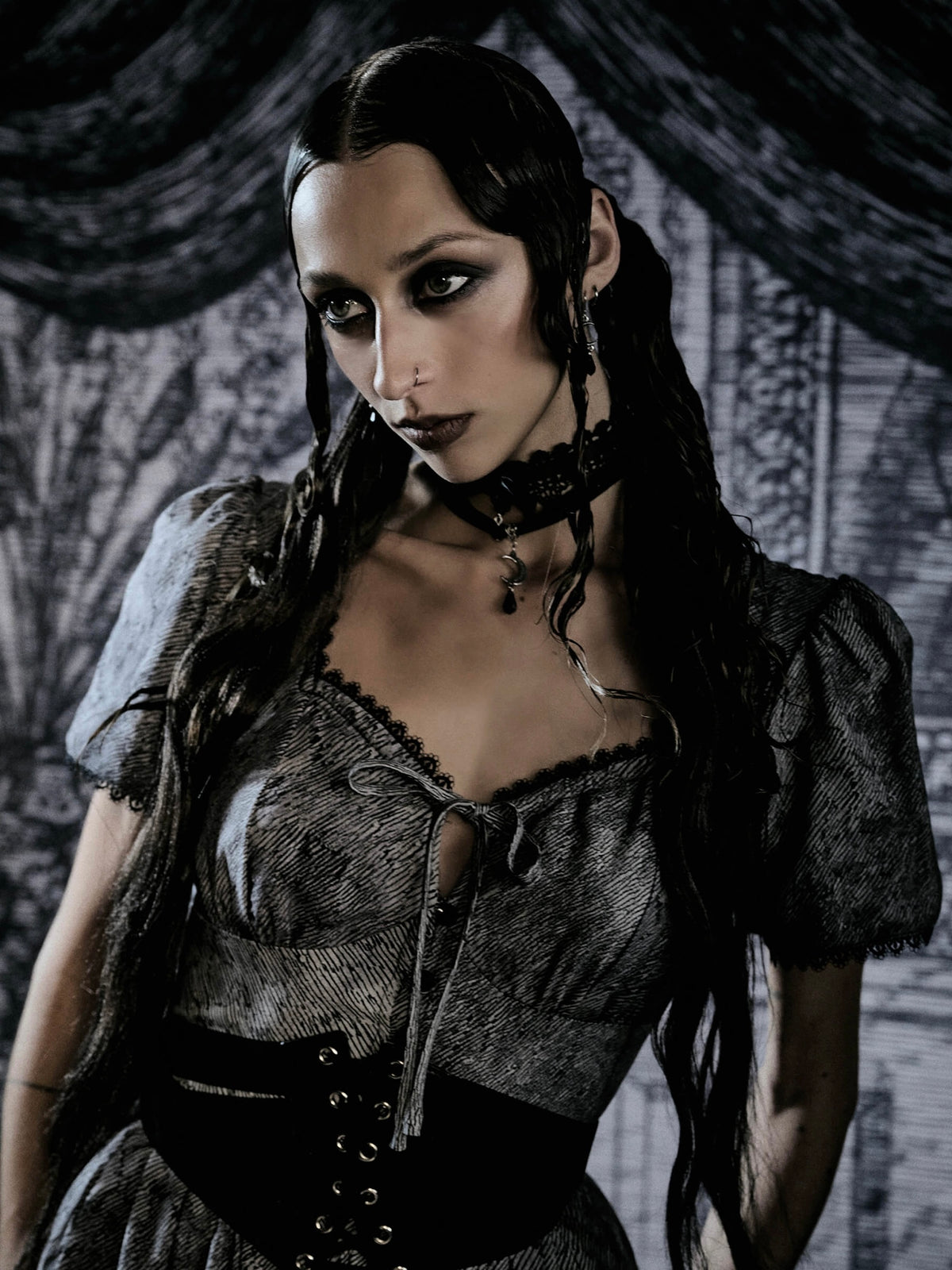 Edward Gorey Vampire dress