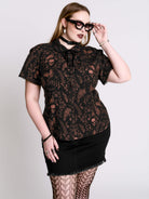 ANTIQUE SKULL BLOUSE