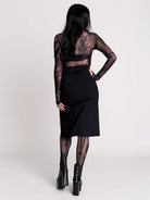 Black pencil skirt.