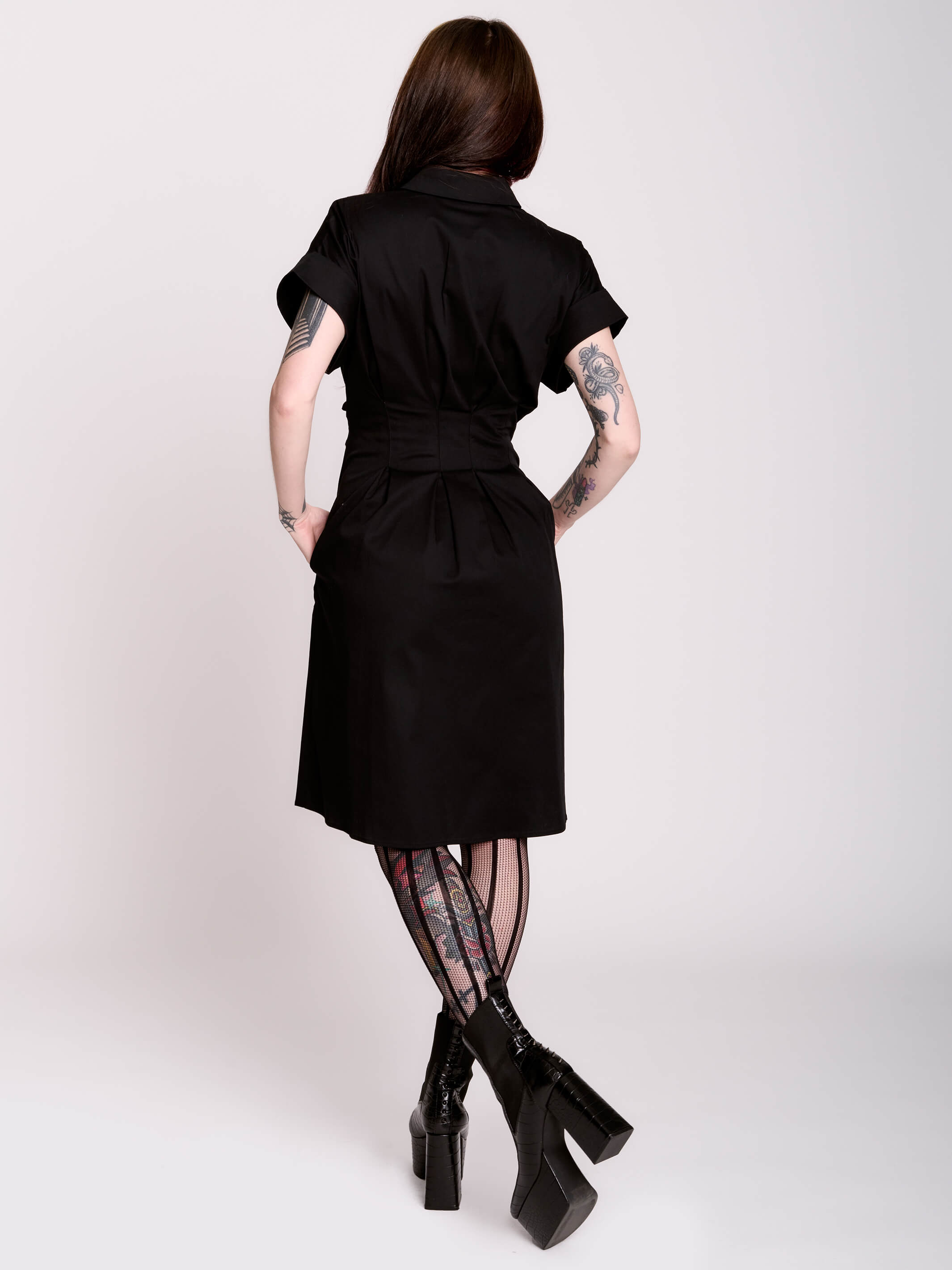 Buckle Midi Dress