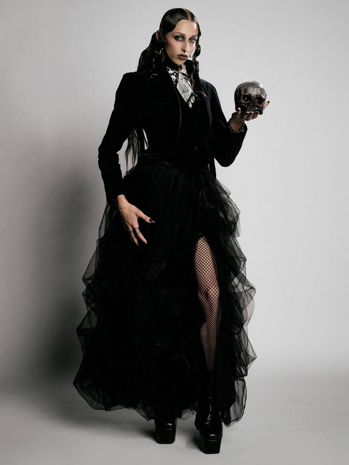 Edward Gorey victorian velvet jacket