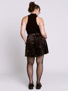 CELESTIAL VELVET SKATER SKIRT