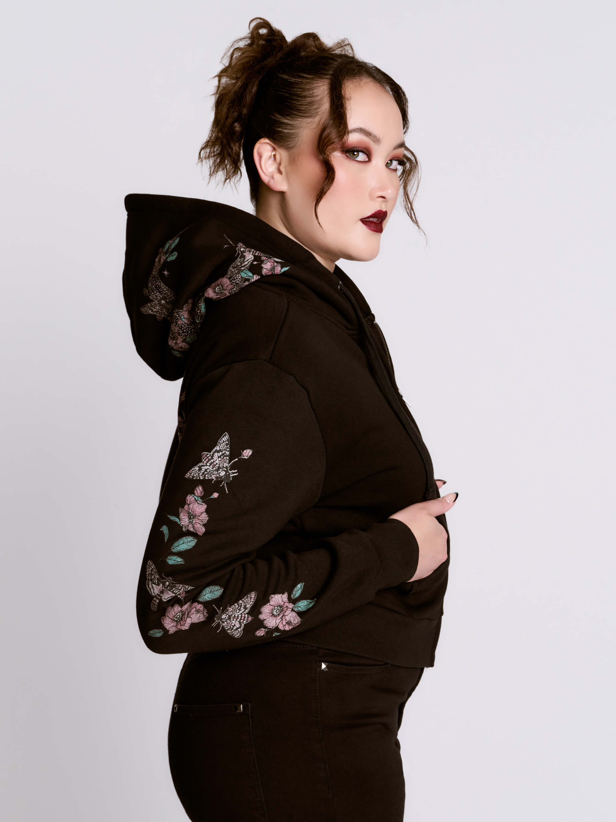 Cropped Pentacle Hoodie