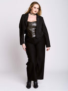 Raven Crop Blazer
