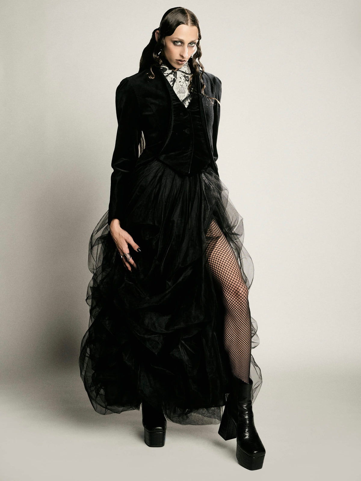 Edward Gorey victorian velvet jacket