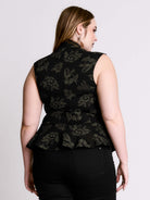 Decayed Forest Peplum Top