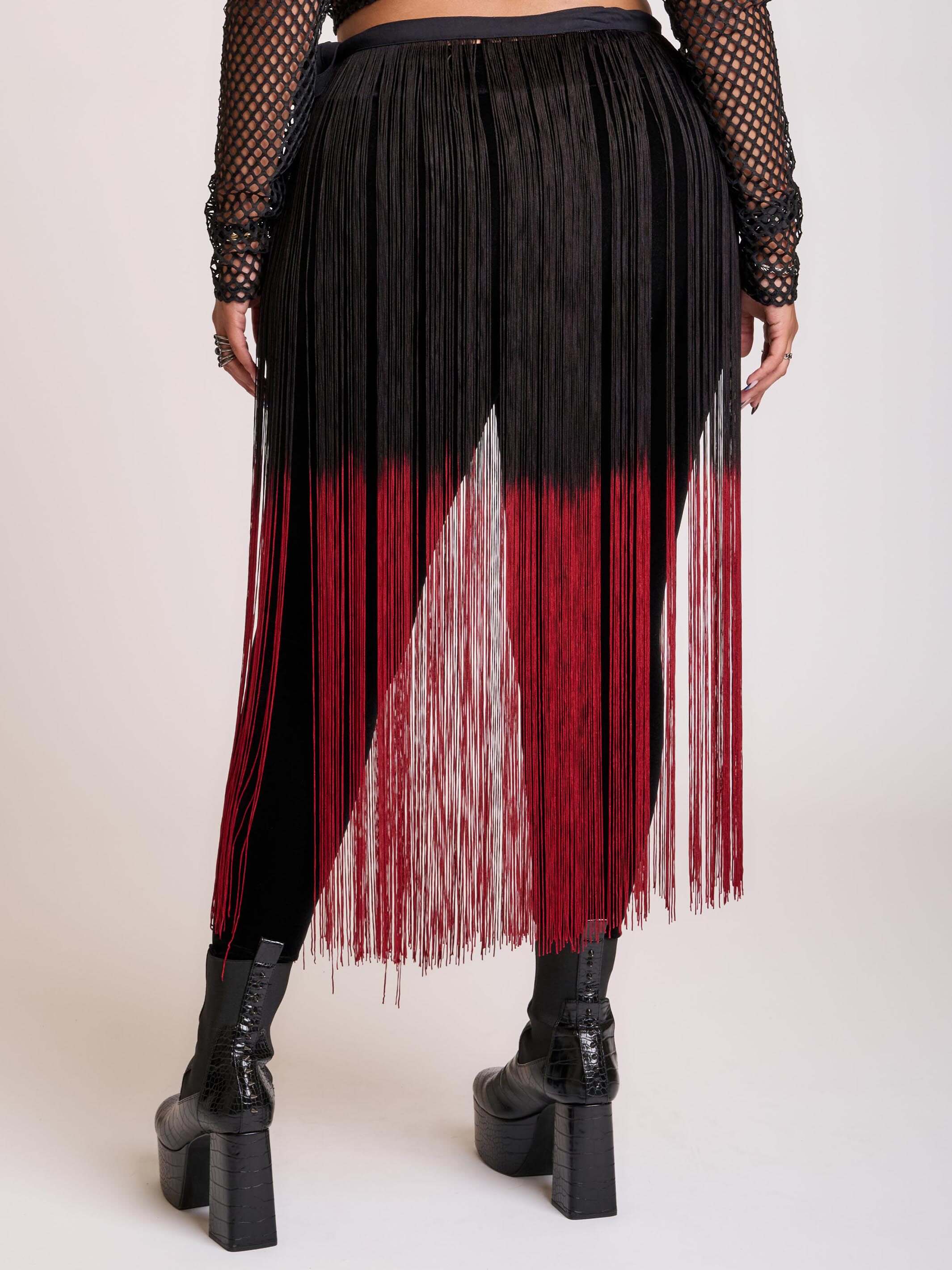 Dipped in Blood Fringe Belt