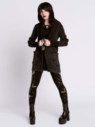 Distressed Rib Cardigan
