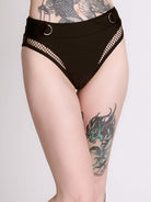 Fishnet Cut Out Swim Bottom