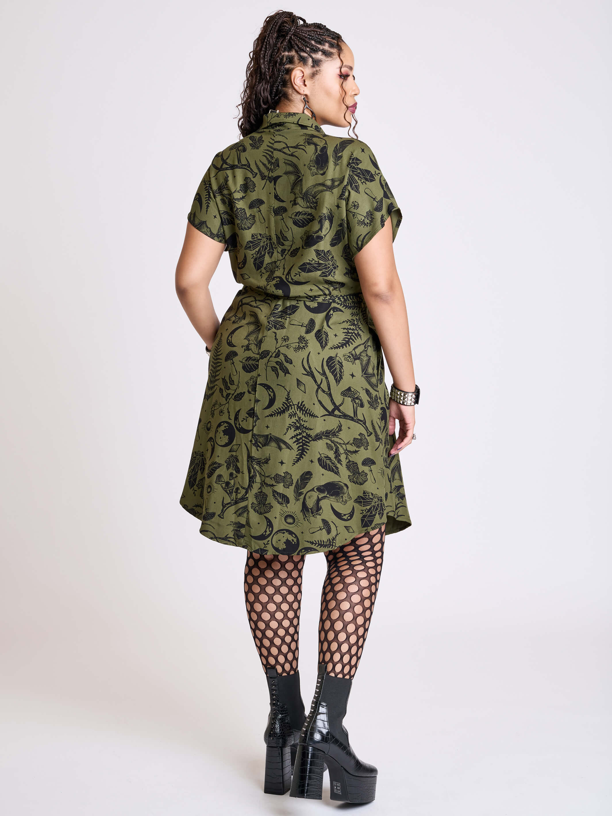 Garden Witch Shirt Dress