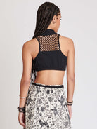 FISHNET HI NECK BRALETTE
