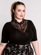 Victorian Lace Yoke Top