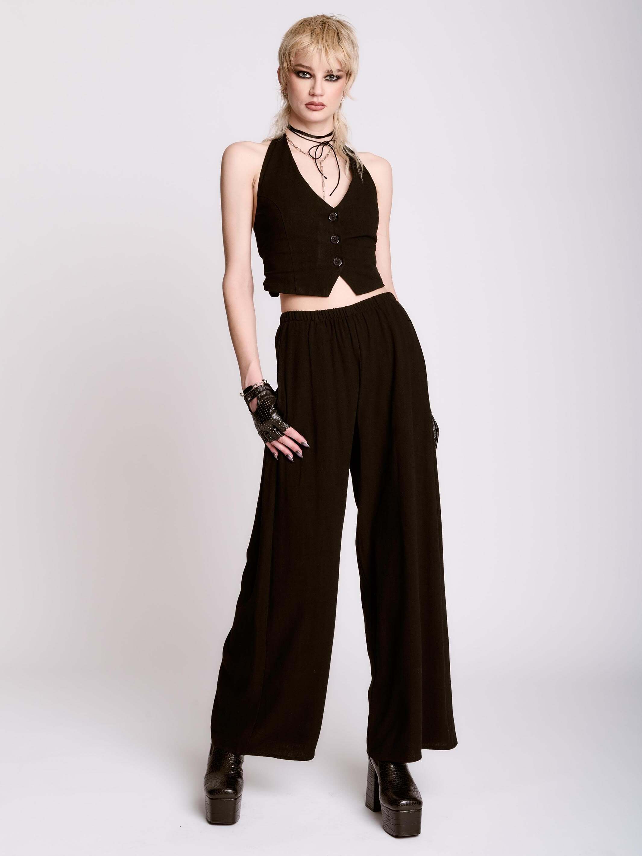 LINEN PALAZZO PANT