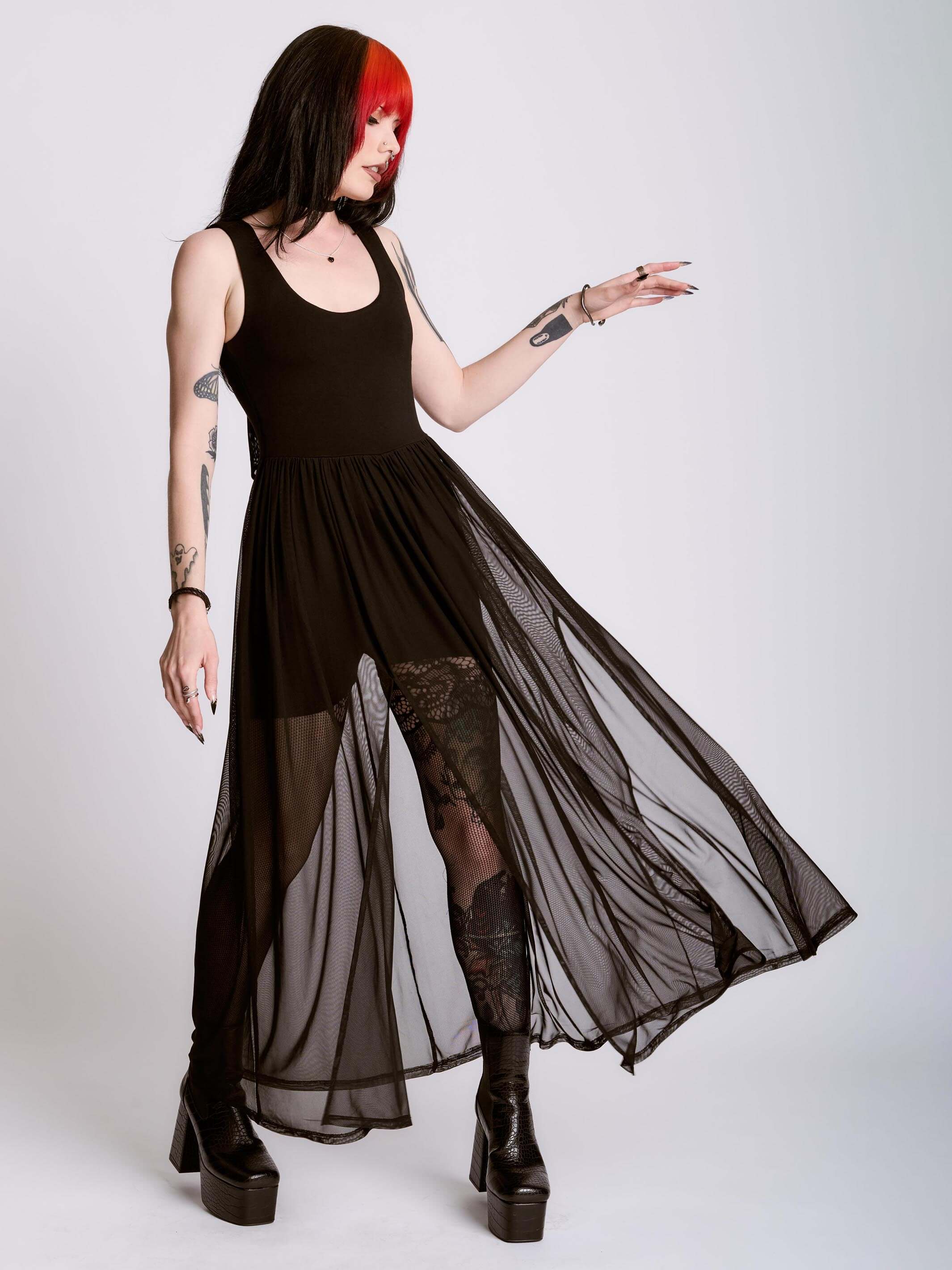 MAXI MESH ROMPER