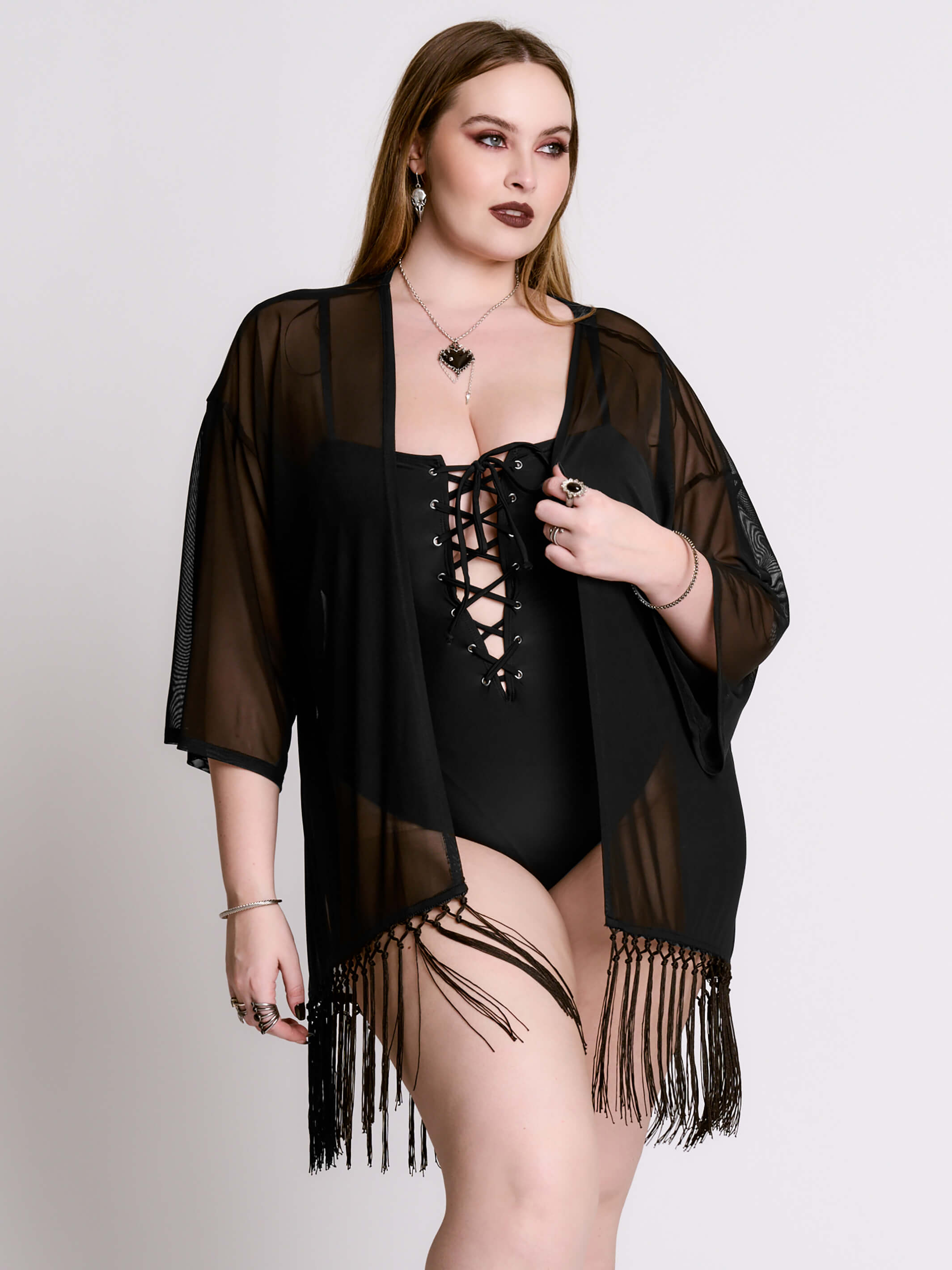 Mesh Kimono